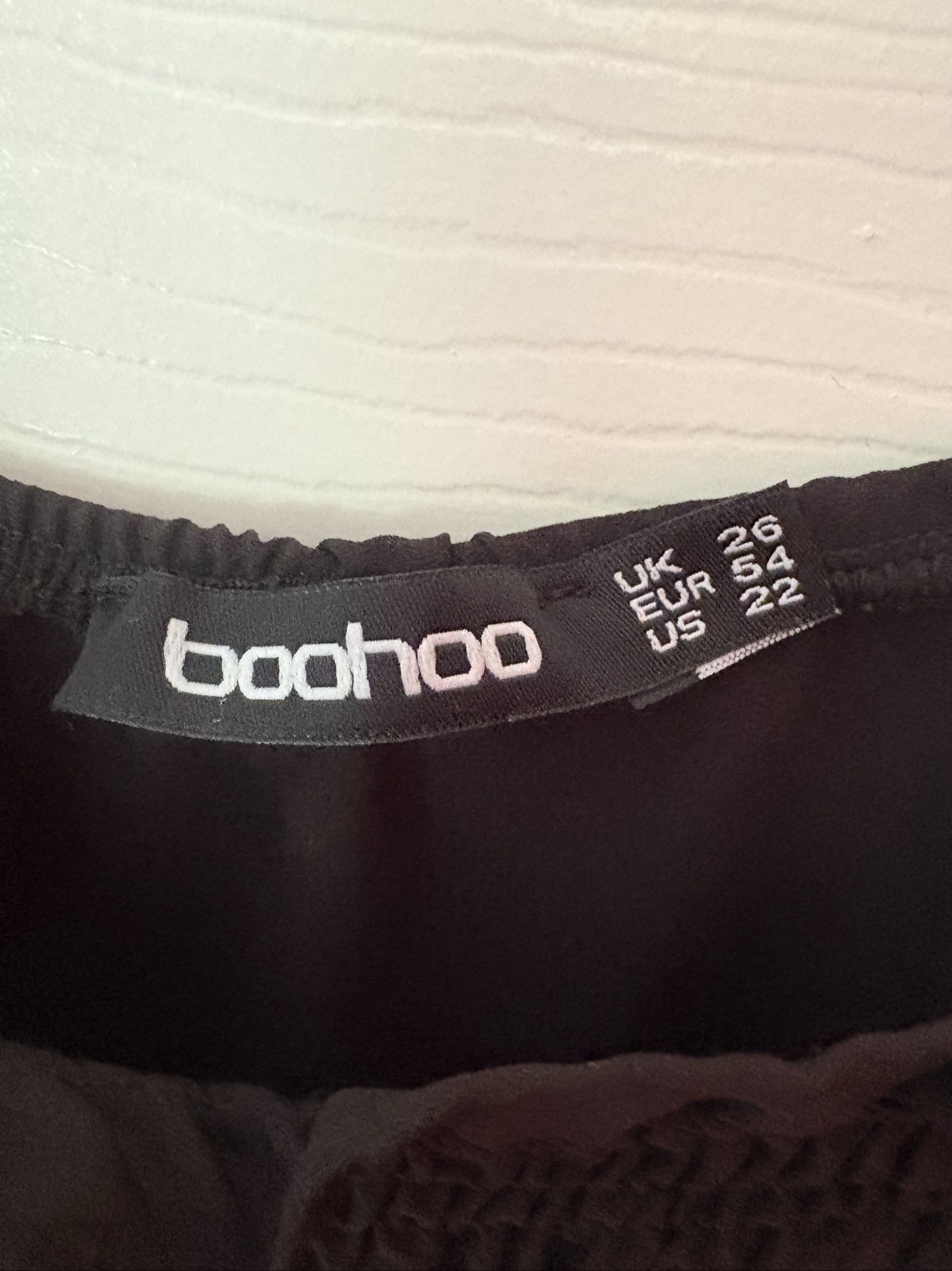 Boohoo Black Plus Size 26 Tiered Strappy Dress image 2