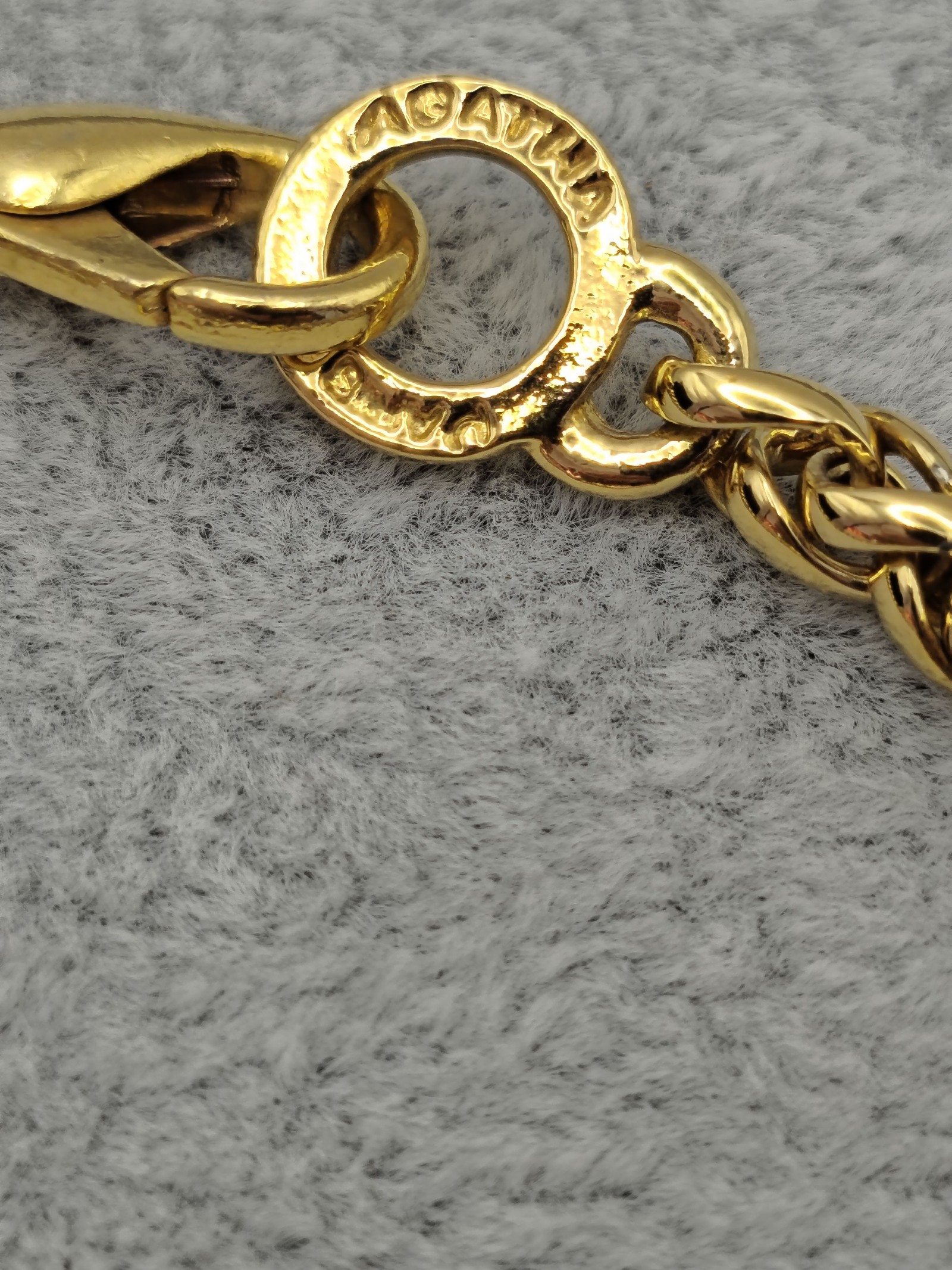 Agatha Gold Tone Round Link Bracelet Unisex Other image 5