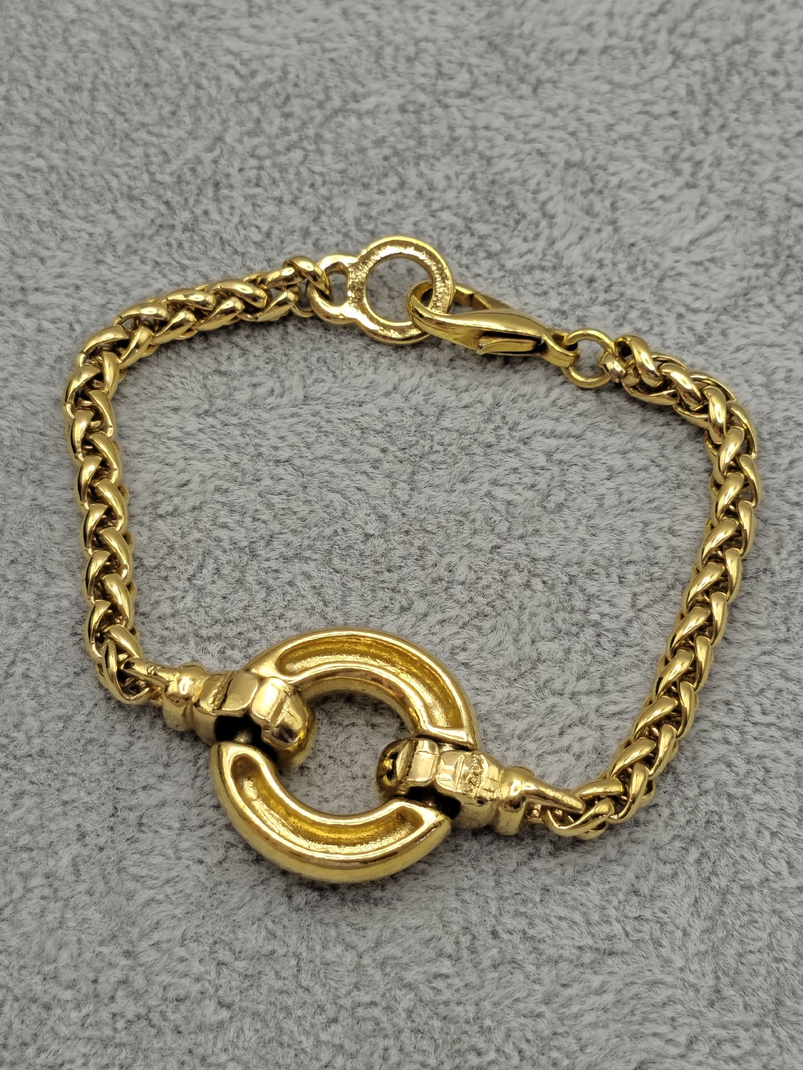 Agatha Gold Tone Round Link Bracelet Unisex Other image 6
