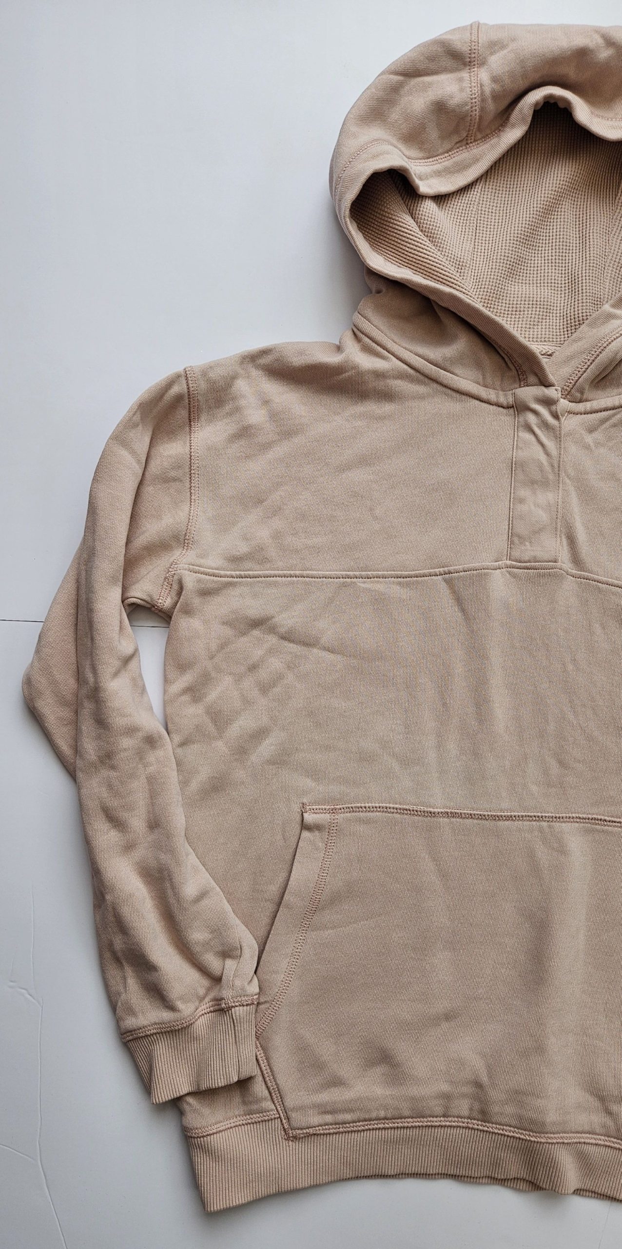 FatFace Women Beige Hoodie XS Snap Button image 2