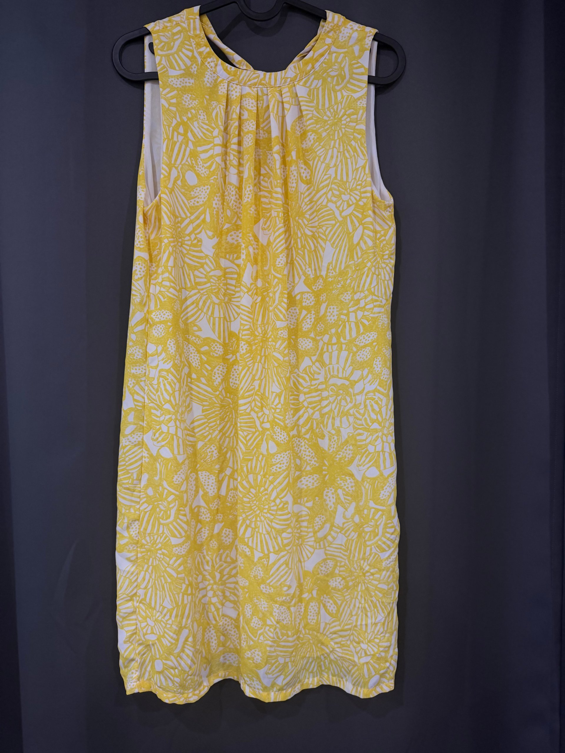 H&M Yellow & White Floral Sleeveless Dress US 8