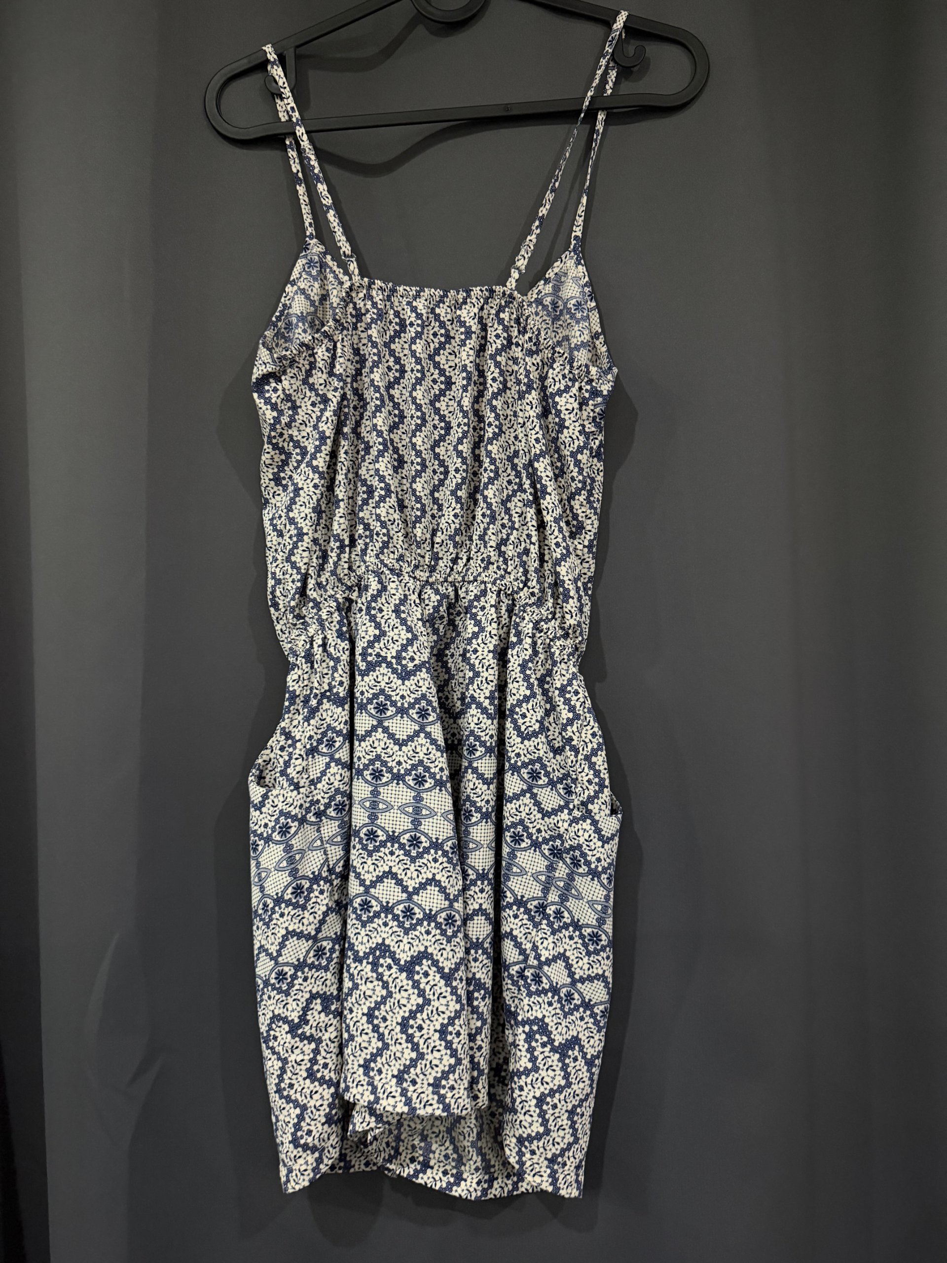 Atmosphere Women's Navy & White Printed Playsuit UK 10 image 2