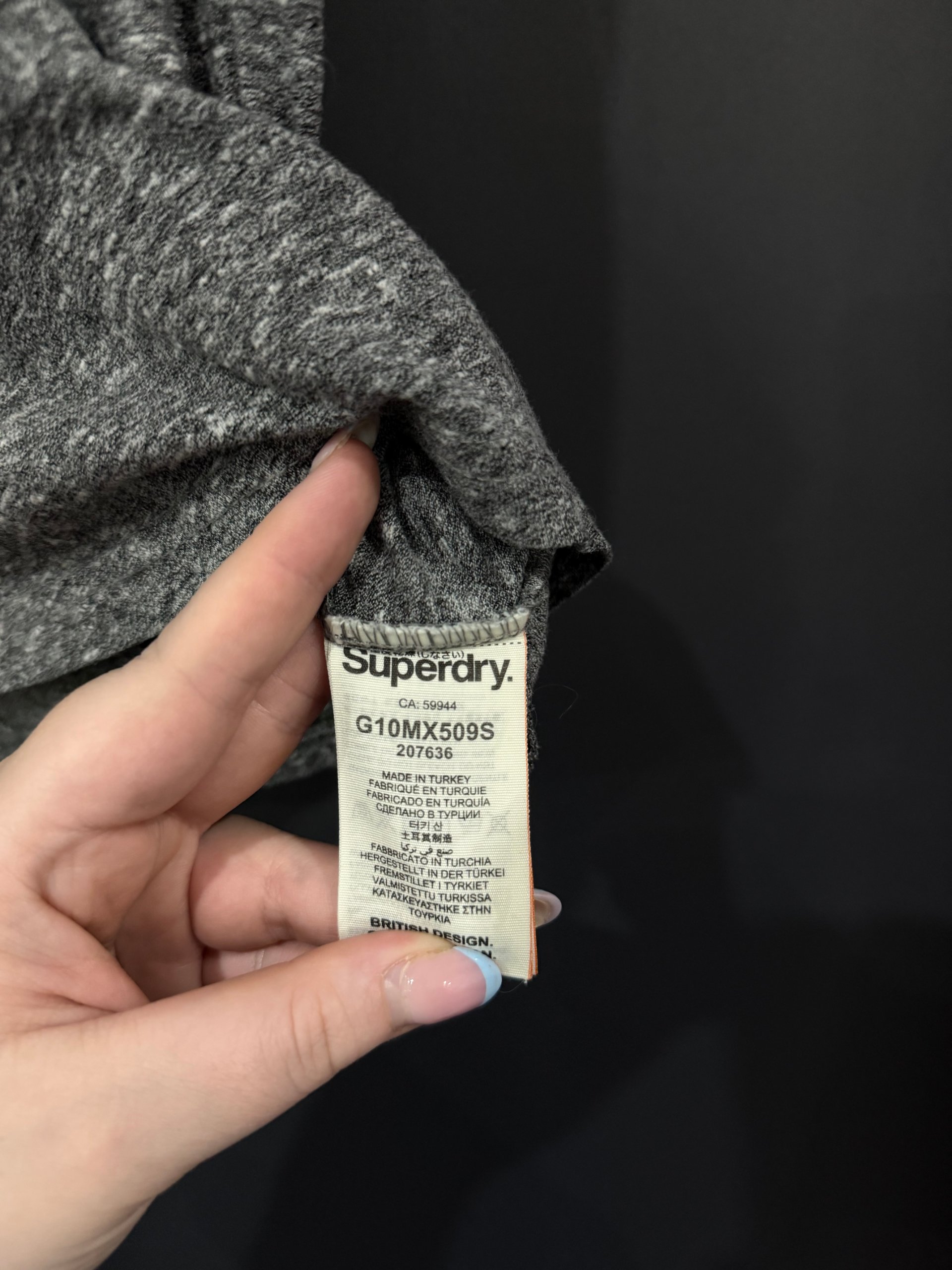 Superdry Women's Grey Melange T-Shirt Large image 4