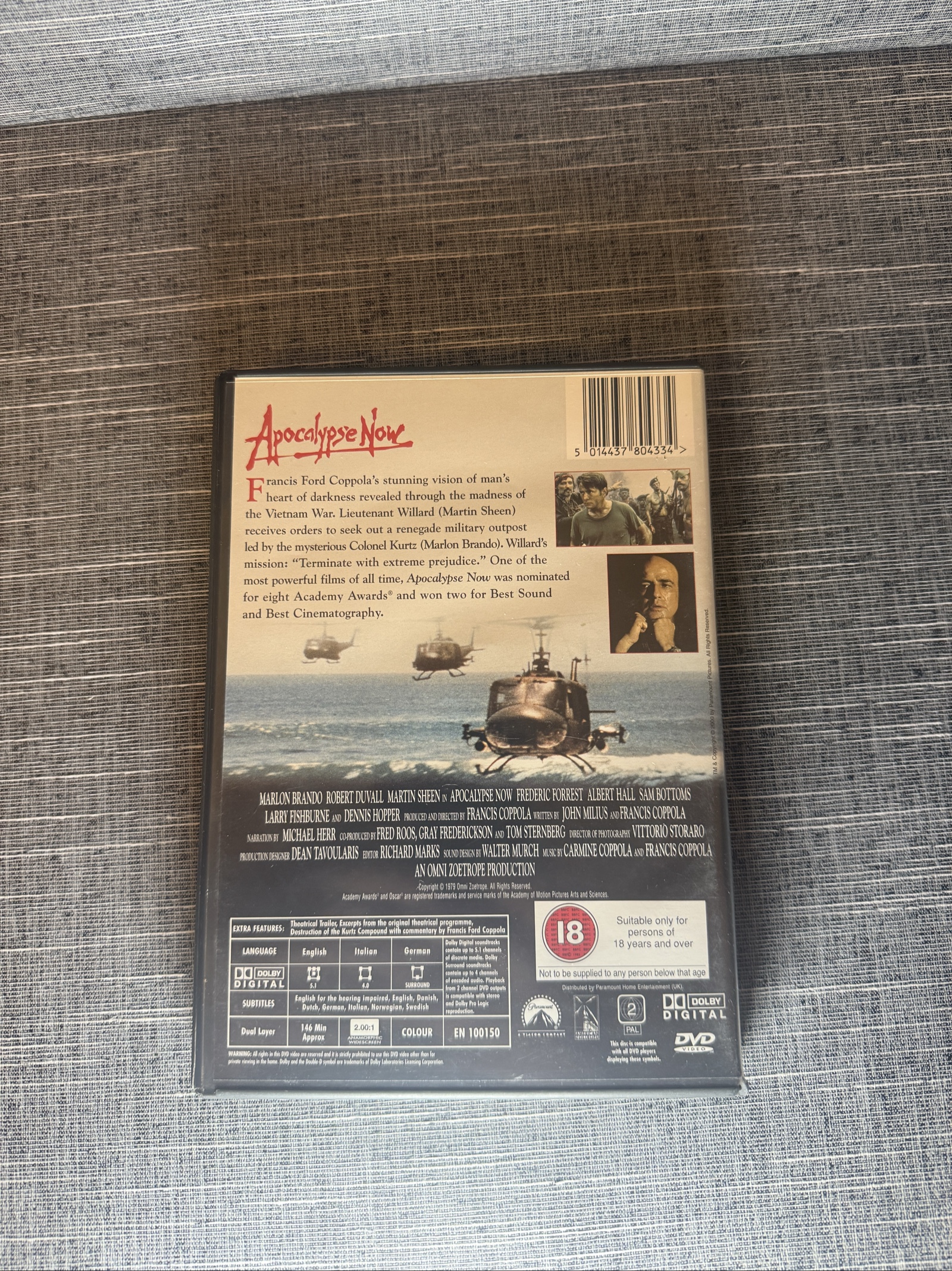 Apocalypse Now DVD Widescreen Collection Film Movie 18+ image 2