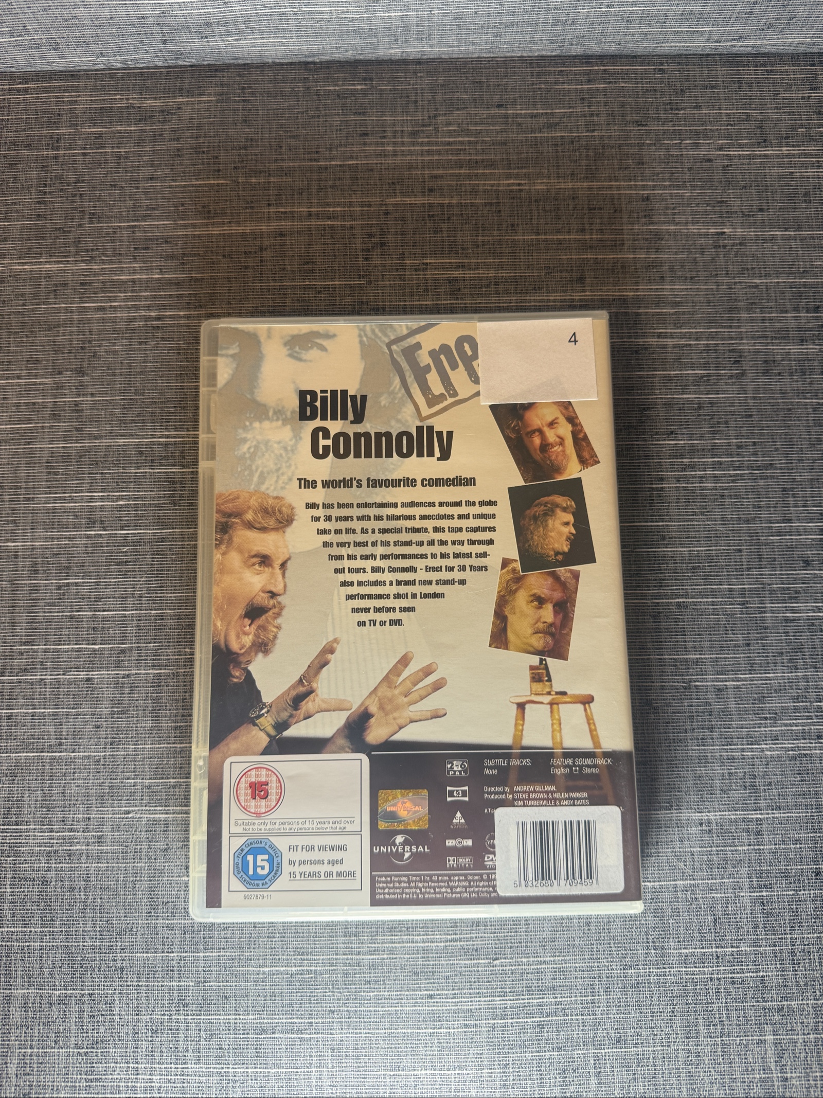 Billy Connolly Erect for 30 Years Comedy DVD UK 15 Rating image 2