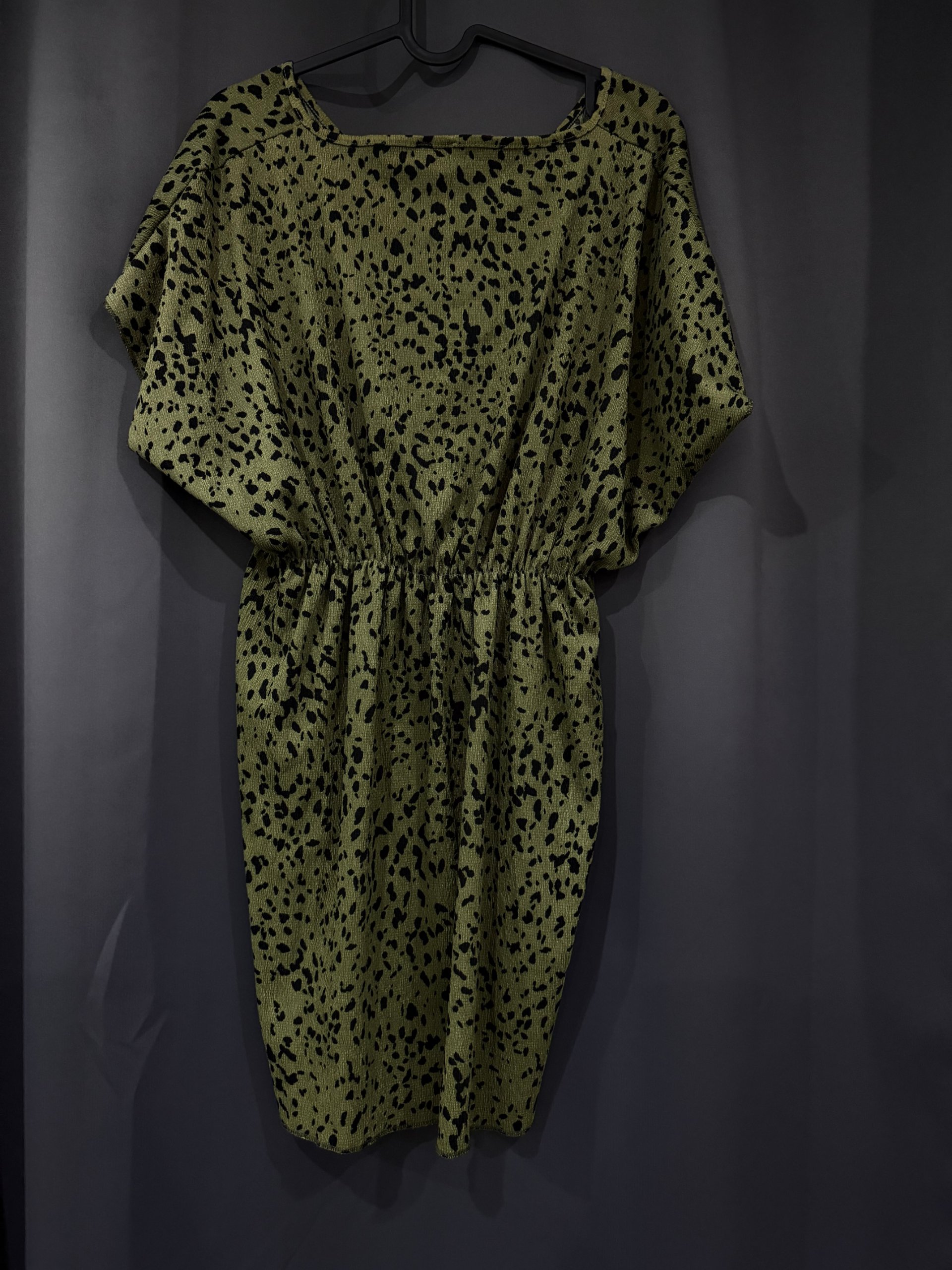 L-EX Women Green & Black Printed Dress One Size image 2