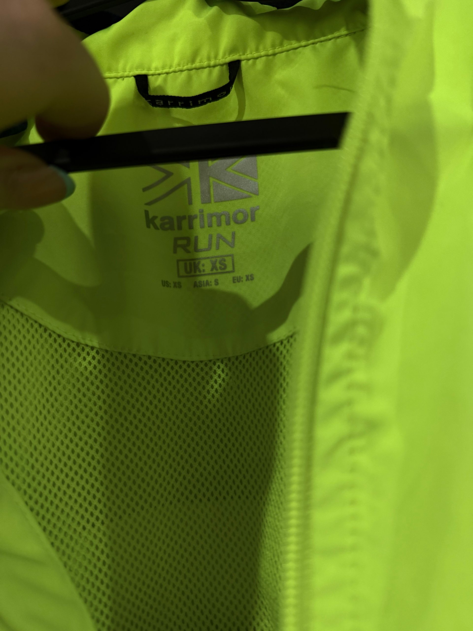 Karrimor Women's Yellow & Navy Running Jacket XS image 3
