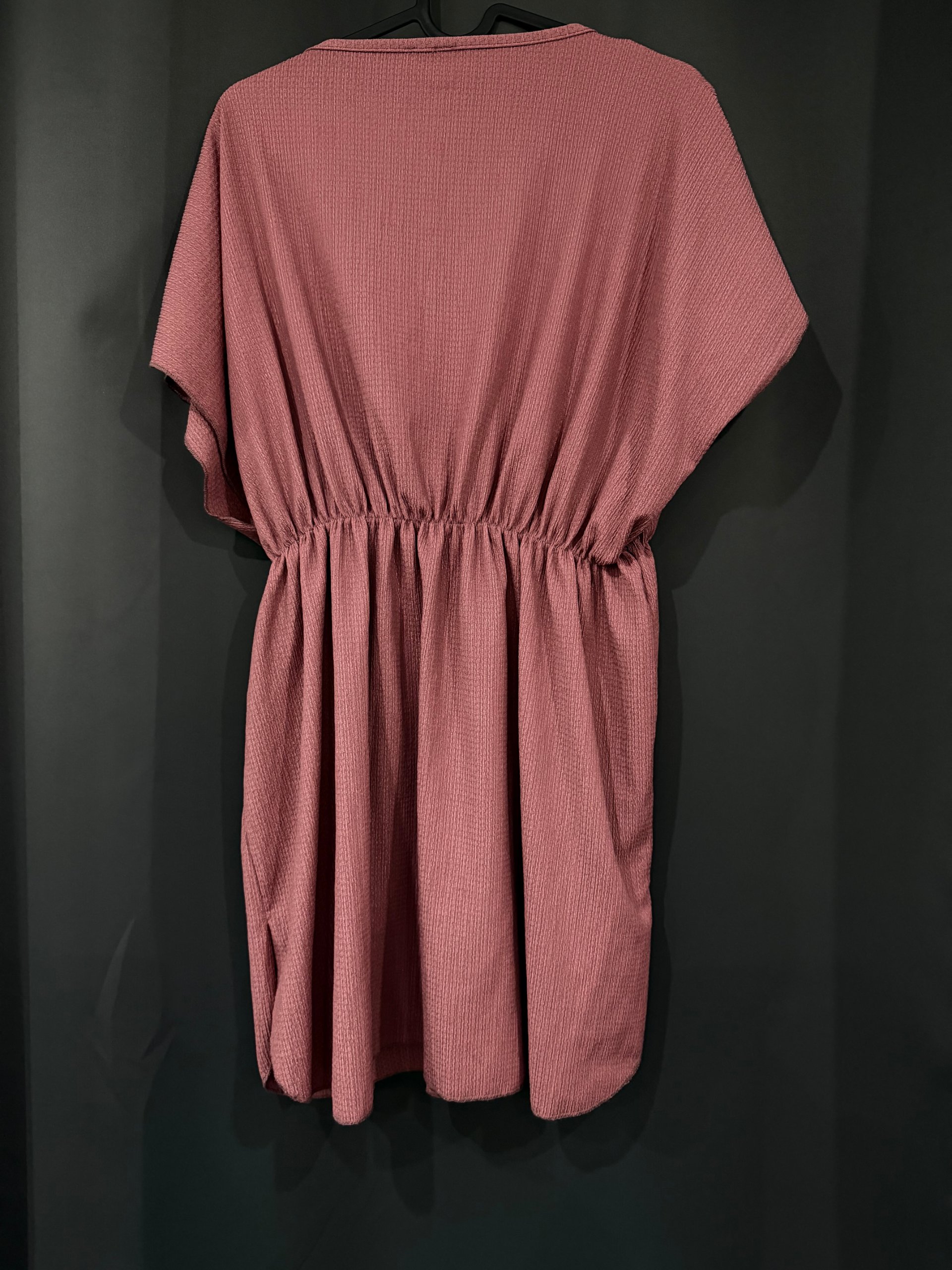 L-EX Mauve Elastic Waist Dress One Size Cotton & Viscose image 2