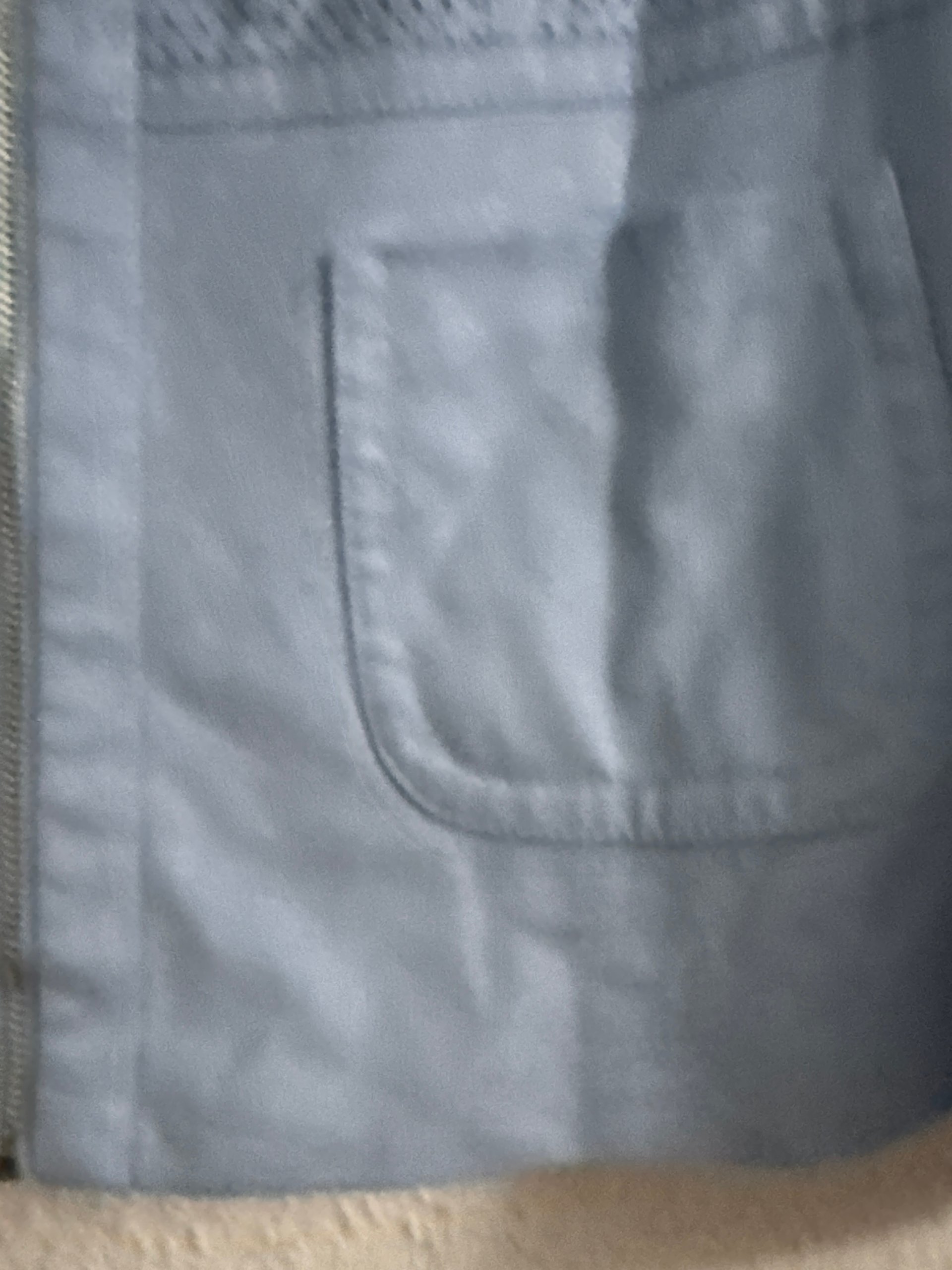 Gerry Weber Blue Faux Suede Perforated Zip Jacket Medium - 3125 image 6