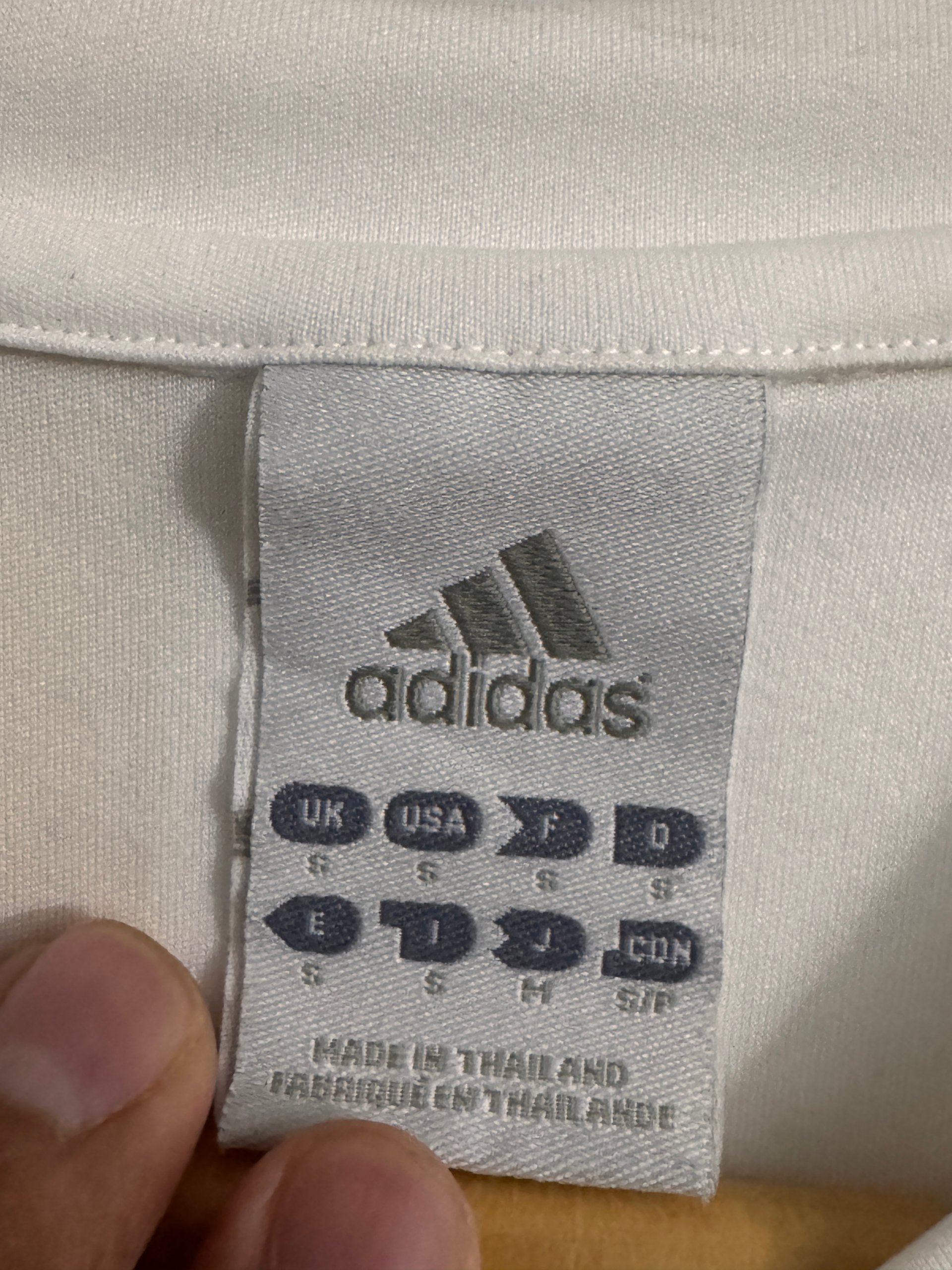 Adidas White & Red Long Sleeve Football Shirt Small - 3120 image 6