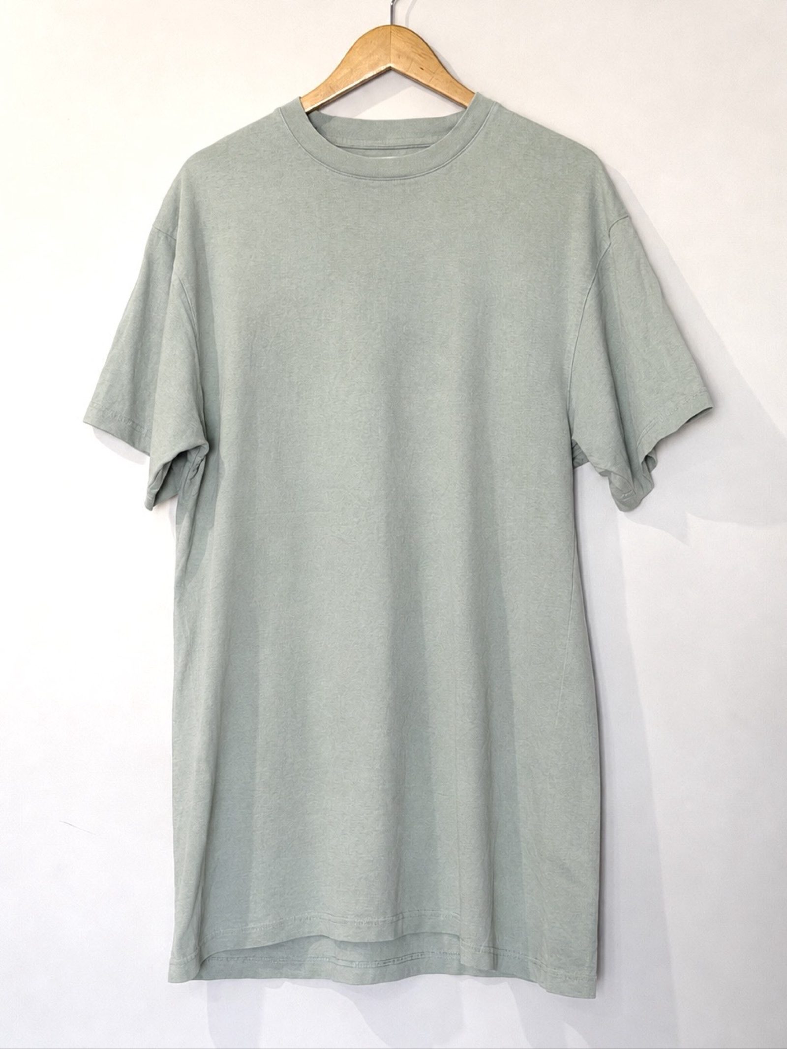 Assembly Label Sage Green Cotton T-Shirt Dress Size 10