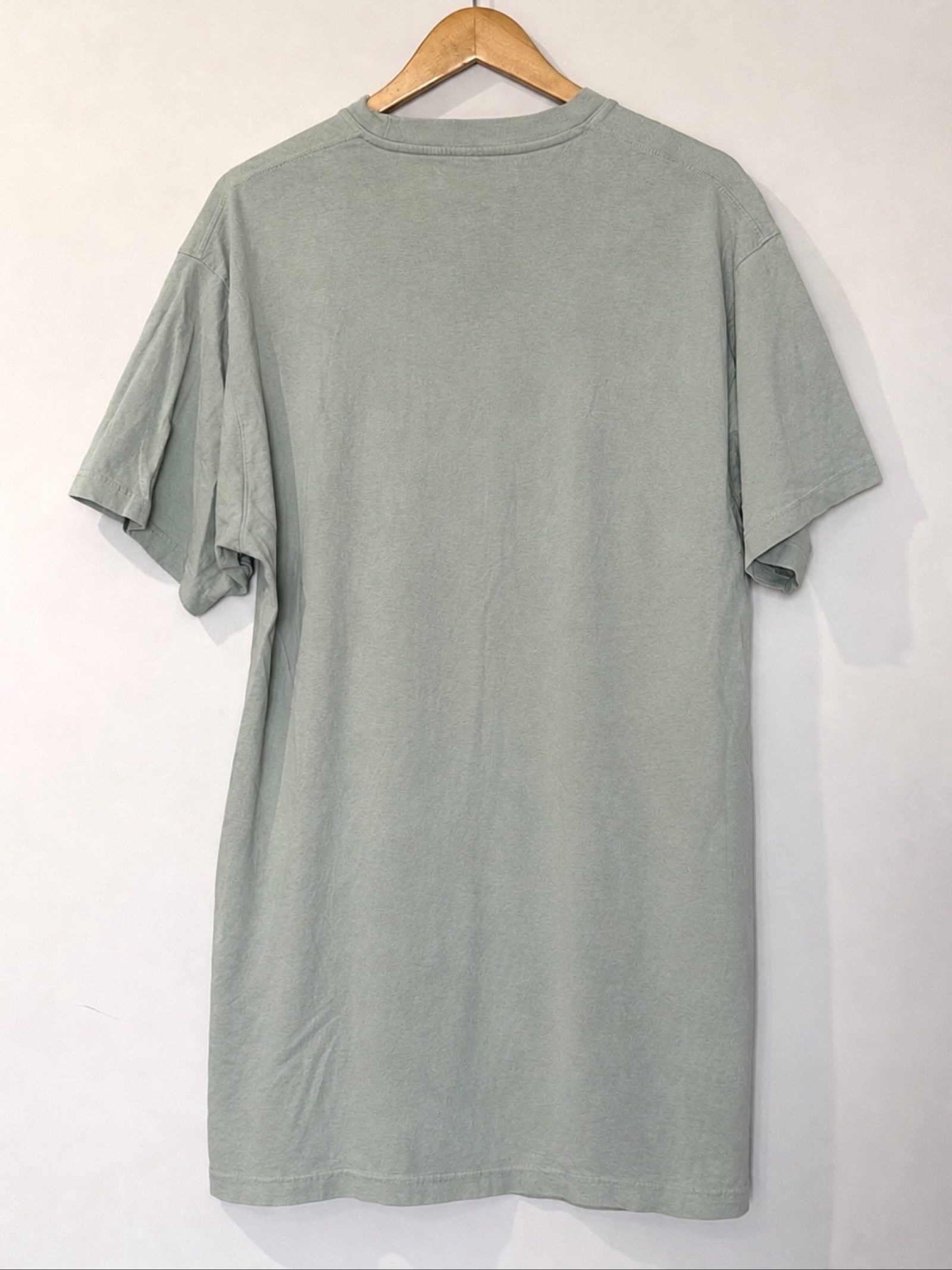 Assembly Label Sage Green Cotton T-Shirt Dress Size 10 image 2