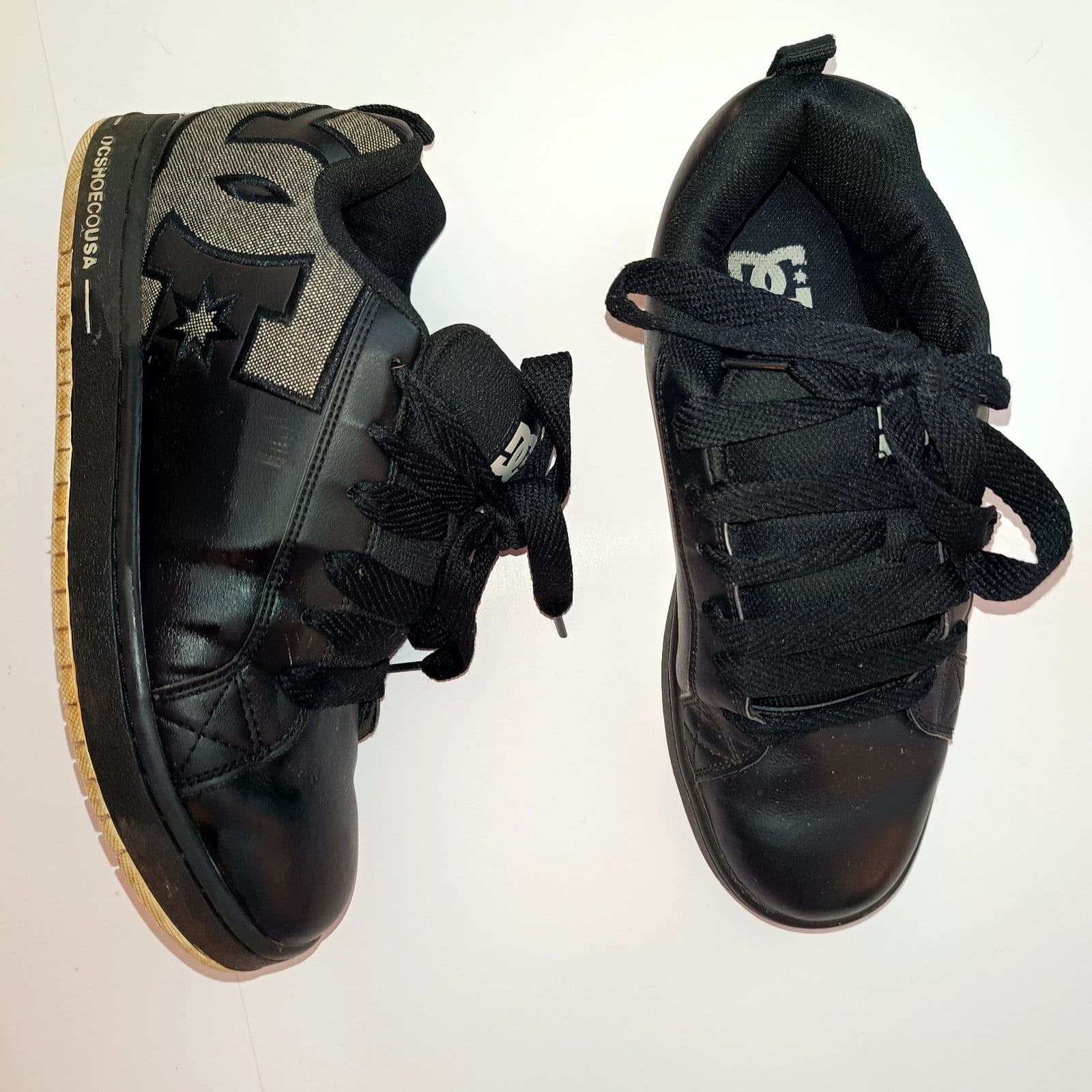 DC Black & Grey Skate Shoes US 12 Leather & Textile image 7