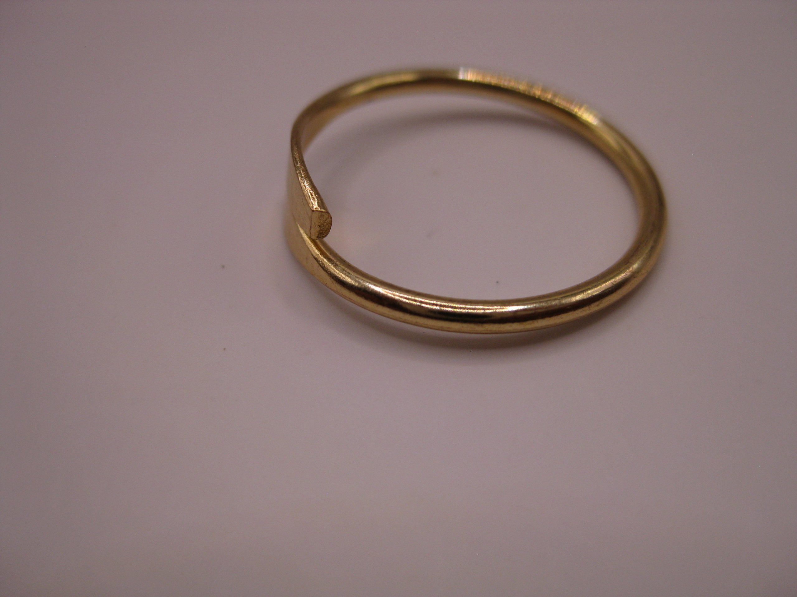 Unbranded Gold Tone Open Band Ring One Size image 3