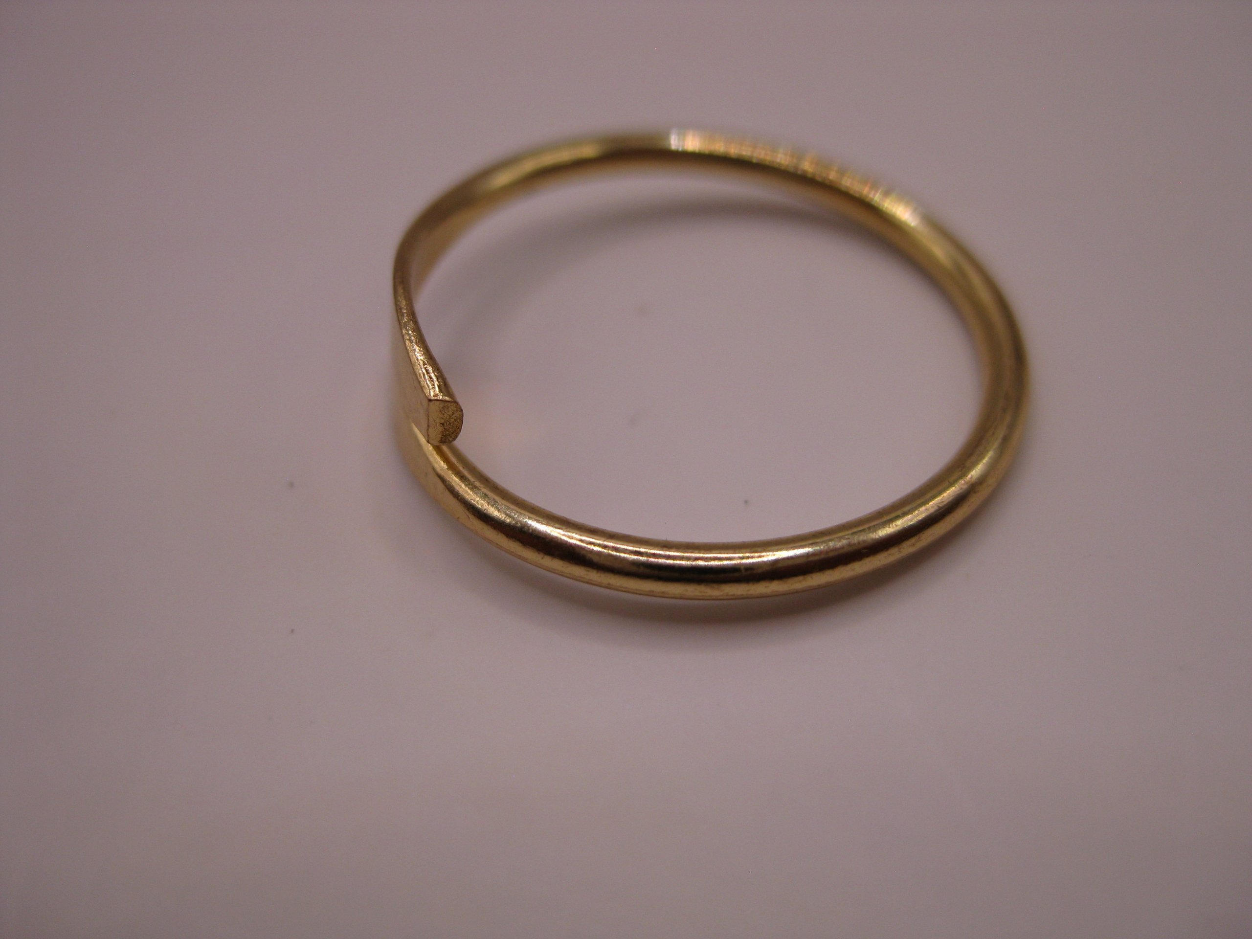Unbranded Gold Tone Open Band Ring One Size image 4