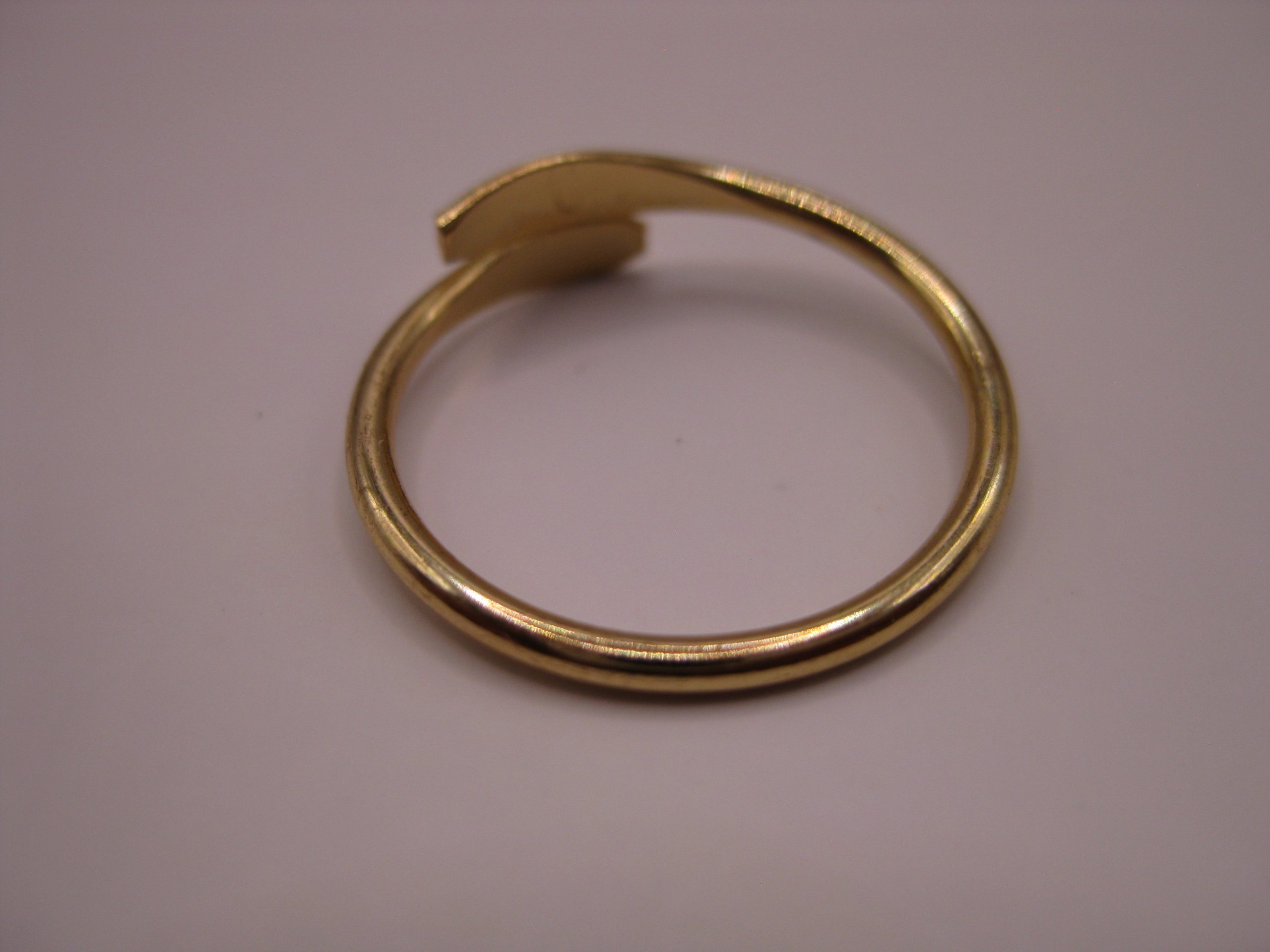 Unbranded Gold Tone Open Band Ring One Size image 6