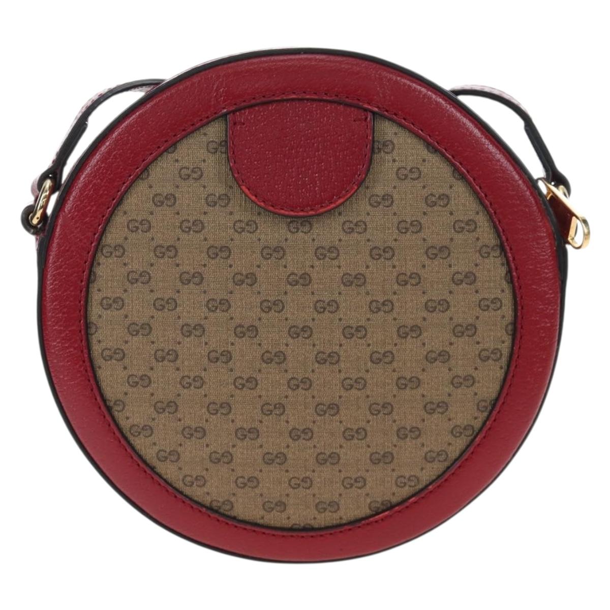 GUCCI Doraemon Micro GG Supreme Bag PVC Leather Beige 625216 Auth ka5138M image 3