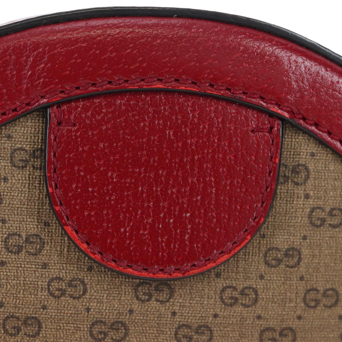 GUCCI Doraemon Micro GG Supreme Bag PVC Leather Beige 625216 Auth ka5138M image 4
