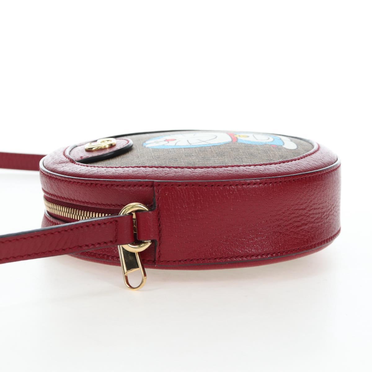 GUCCI Doraemon Micro GG Supreme Bag PVC Leather Beige 625216 Auth ka5138M image 5