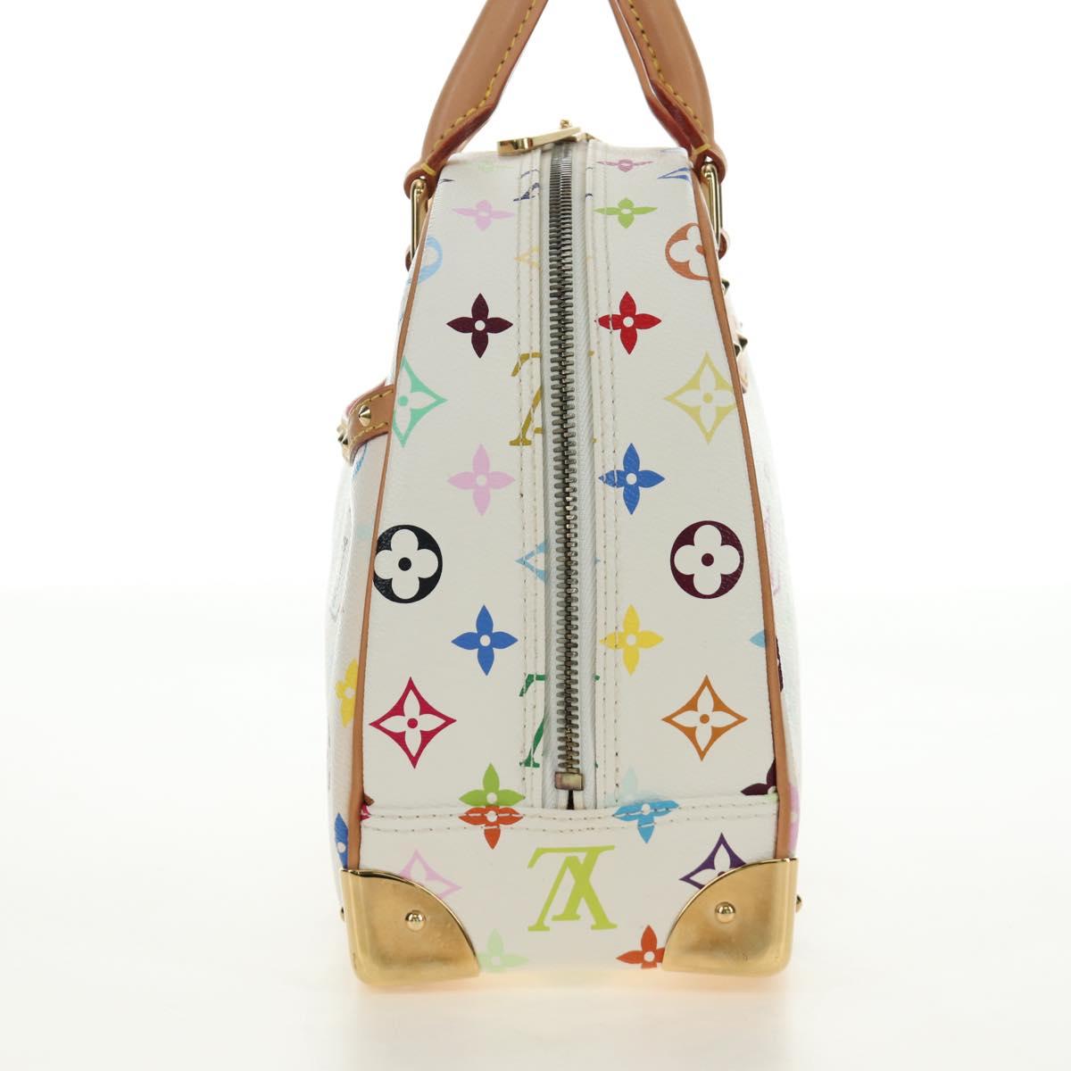 LOUIS VUITTON Monogram Multicolor Trouville Hand Bag White M92663 Auth BA13774V image 3