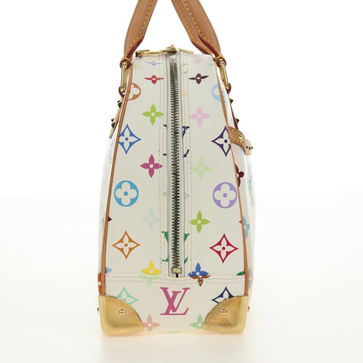 LOUIS VUITTON Monogram Multicolor Trouville Hand Bag White M92663 Auth BA13774V image 4