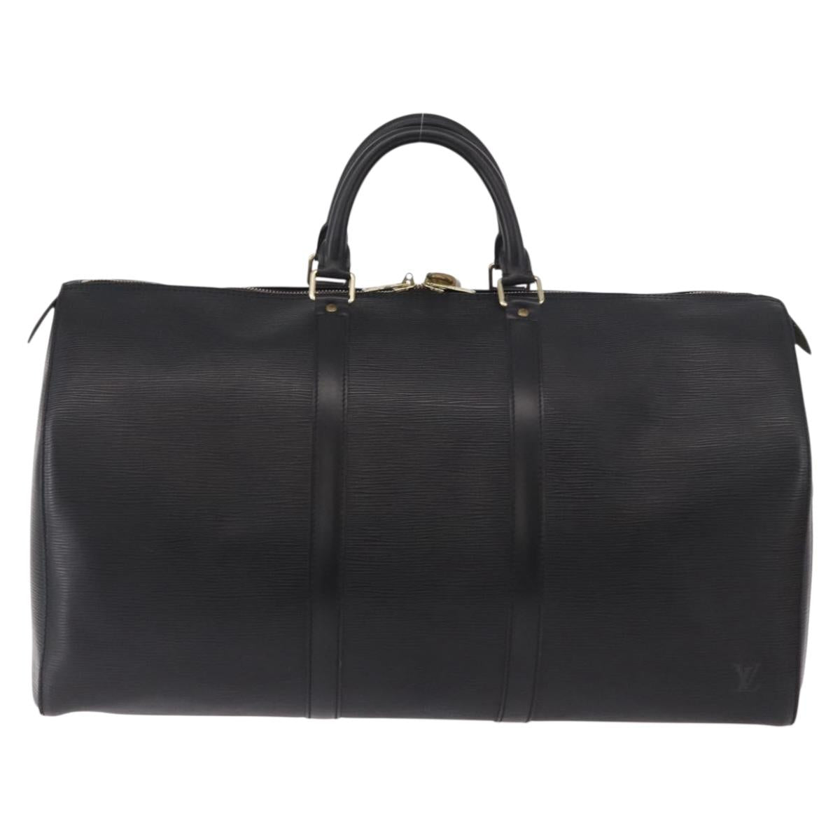 LOUIS VUITTON Epi Keepall 50 Boston Bag Black M42962 LV Auth 190102SAV image 2