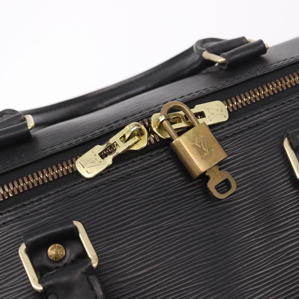 LOUIS VUITTON Epi Keepall 50 Boston Bag Black M42962 LV Auth 190102SAV image 9