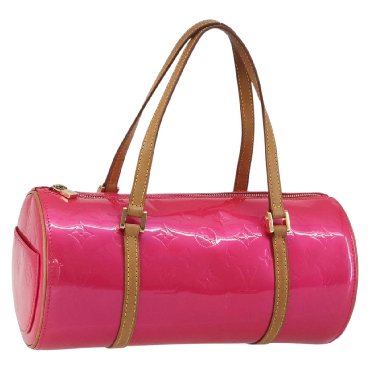 LOUIS VUITTON Monogram Vernis Bedford Bag Fuchsia Pink M91255 LV Auth 190057A