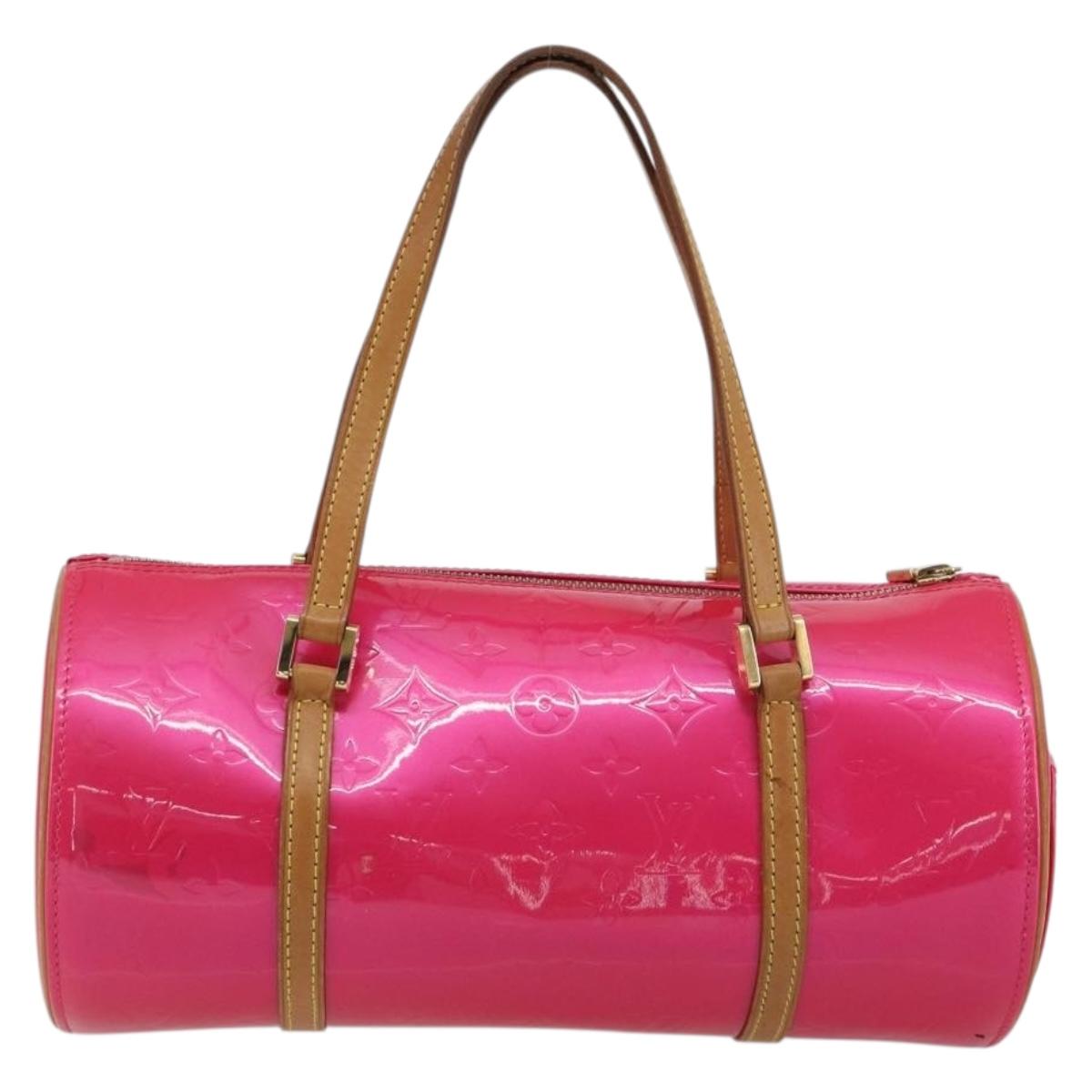 LOUIS VUITTON Monogram Vernis Bedford Bag Fuchsia Pink M91255 LV Auth 190057A image 2