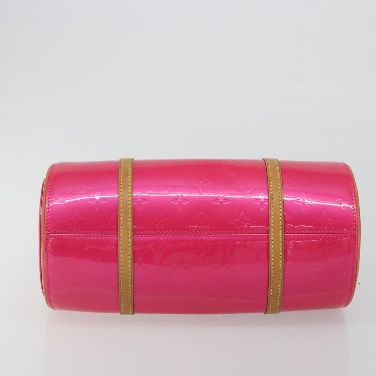 LOUIS VUITTON Monogram Vernis Bedford Bag Fuchsia Pink M91255 LV Auth 190057A image 5