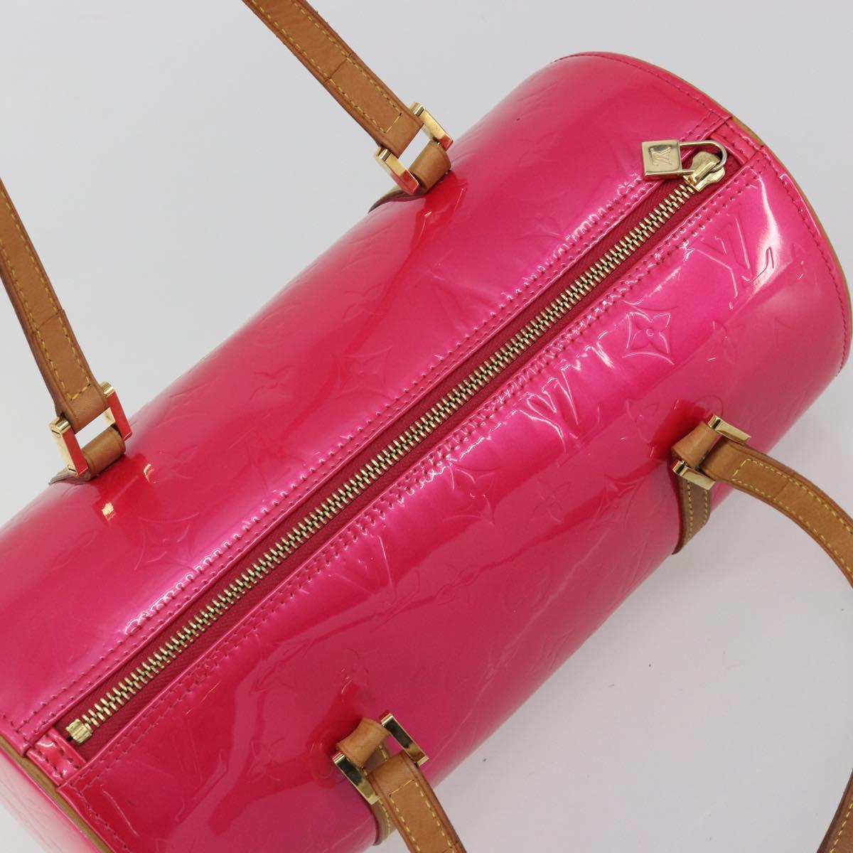 LOUIS VUITTON Monogram Vernis Bedford Bag Fuchsia Pink M91255 LV Auth 190057A image 6