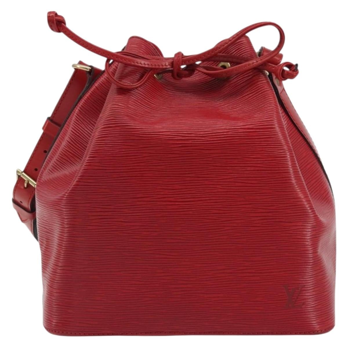 LOUIS VUITTON Epi Petit Noe Shoulder Bag Red M44107 LV Auth 188077V image 2