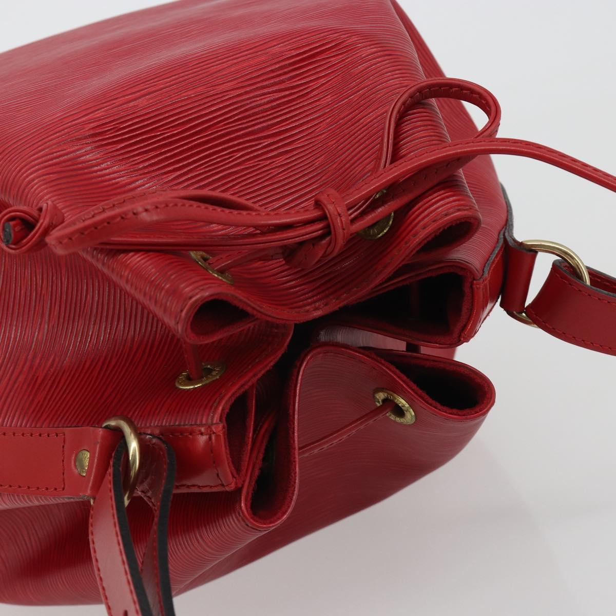 LOUIS VUITTON Epi Petit Noe Shoulder Bag Red M44107 LV Auth 188077V image 6
