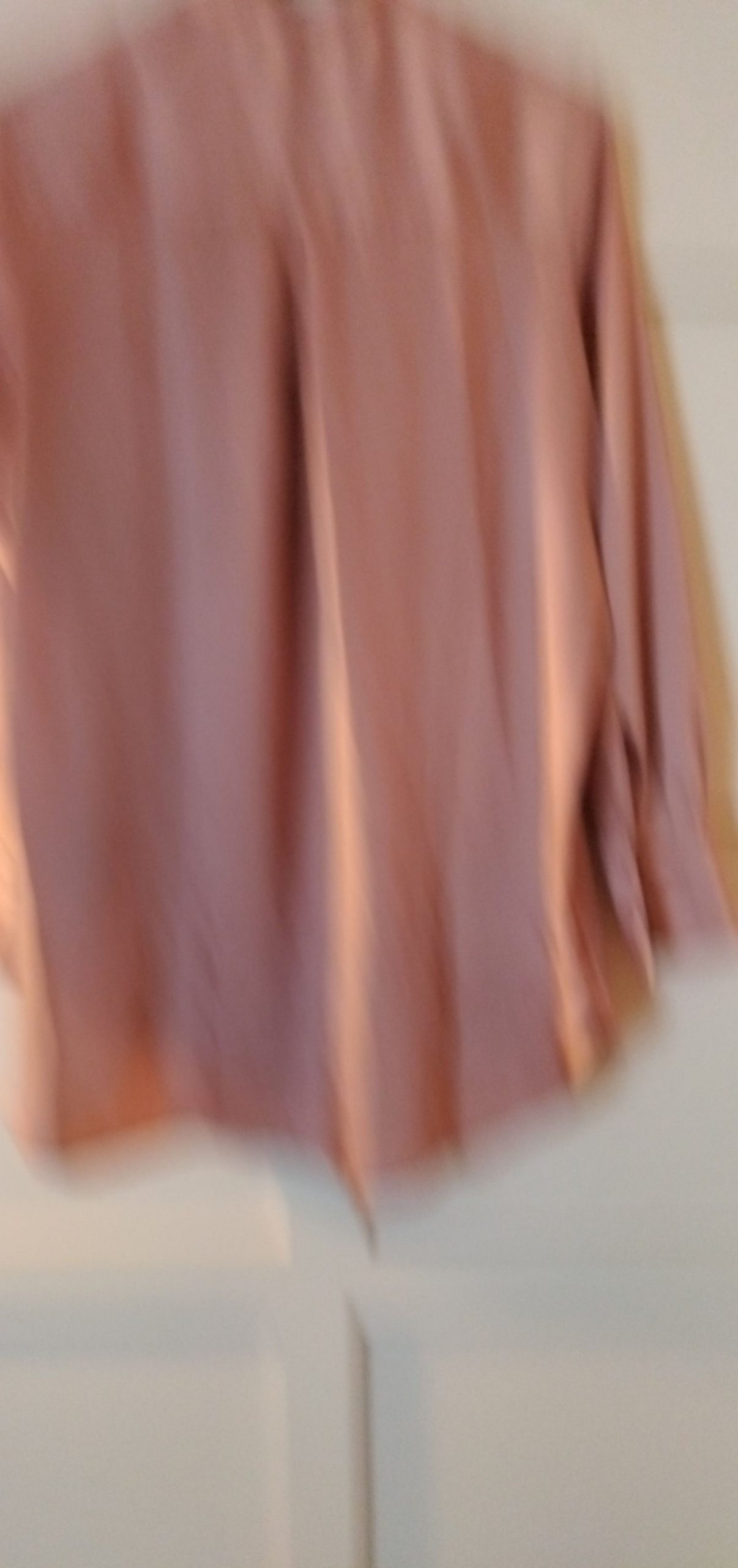 Mango Women's Dusty Pink V-Neck Blouse Medium Long Sleeve image 9