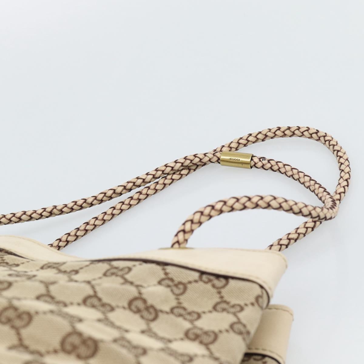 GUCCI GG Canvas Tote Bag Beige Gold 109141 Auth mr2652 image 8