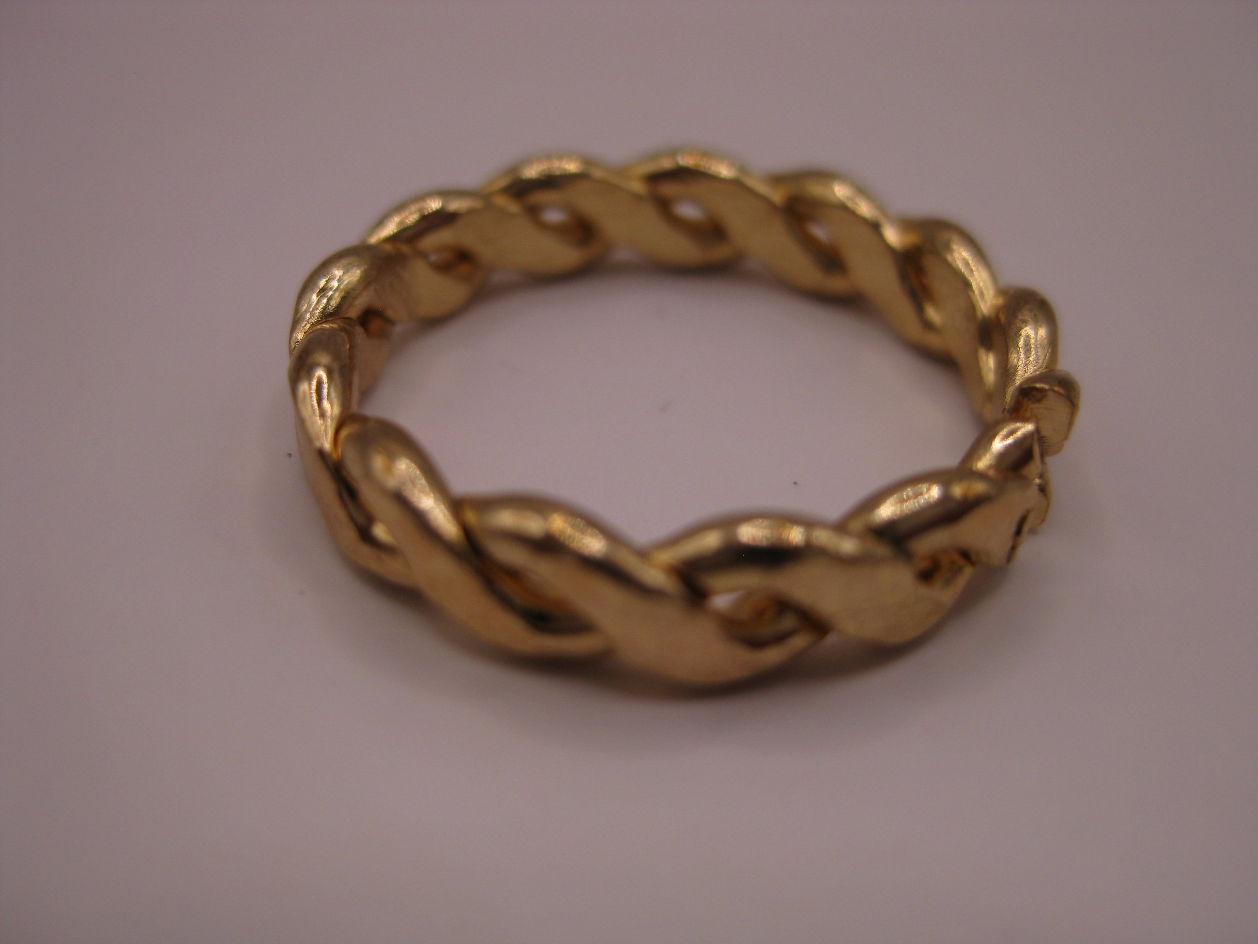 Unbranded Gold Tone Braided Ring One Size