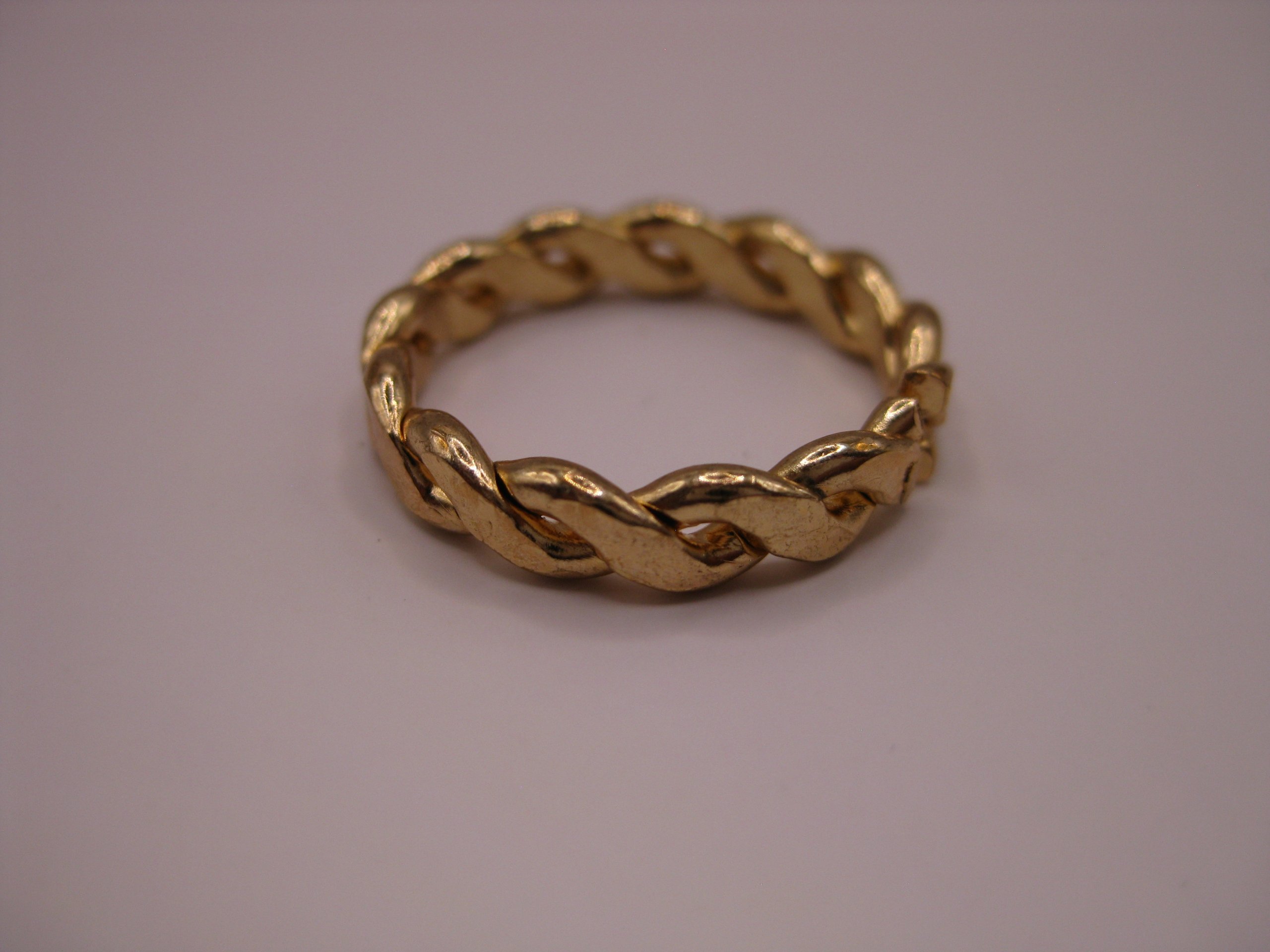 Unbranded Gold Tone Braided Ring One Size image 2
