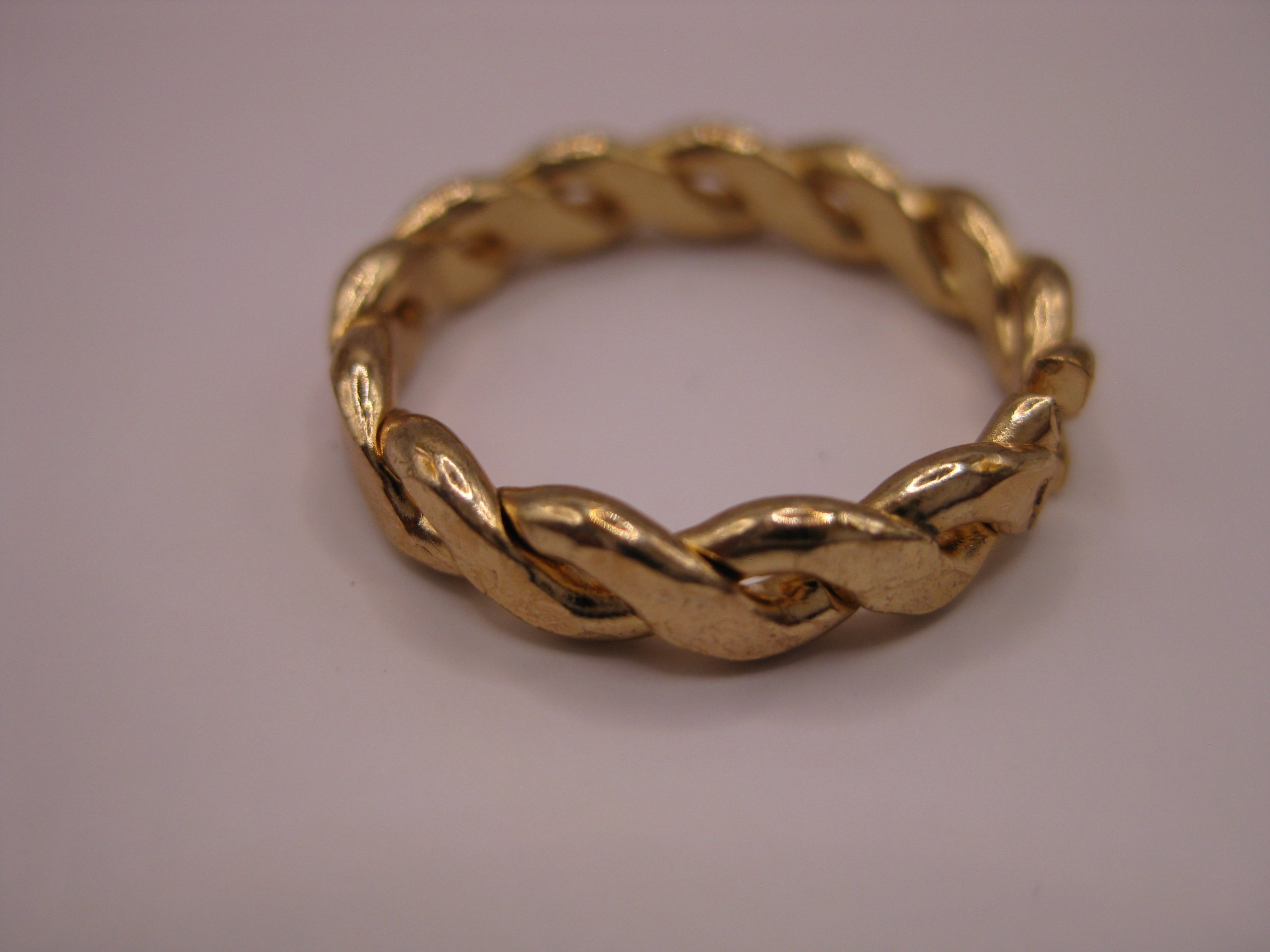 Unbranded Gold Tone Braided Ring One Size image 3