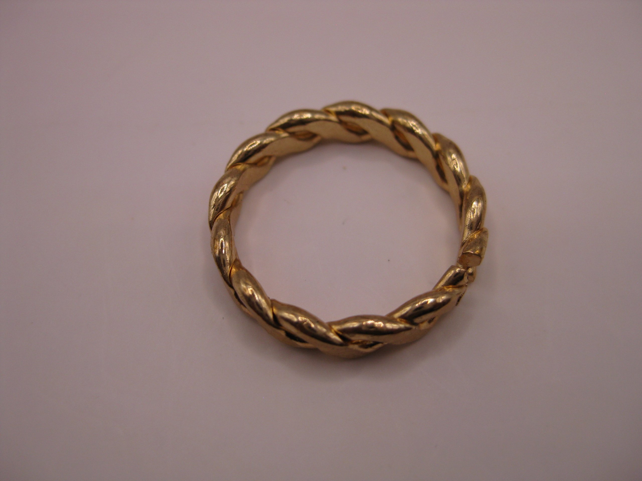 Unbranded Gold Tone Braided Ring One Size image 5