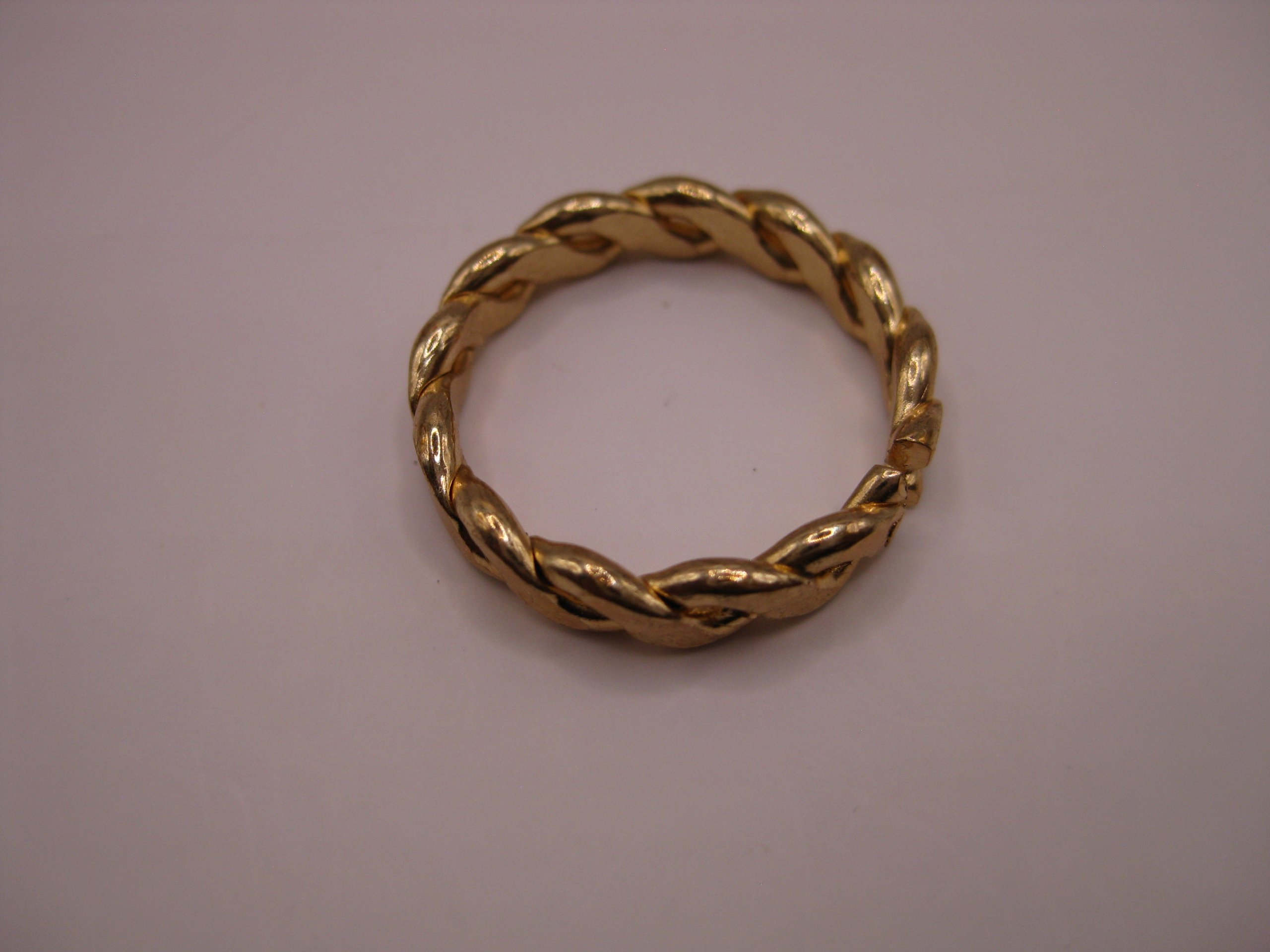Unbranded Gold Tone Braided Ring One Size image 6