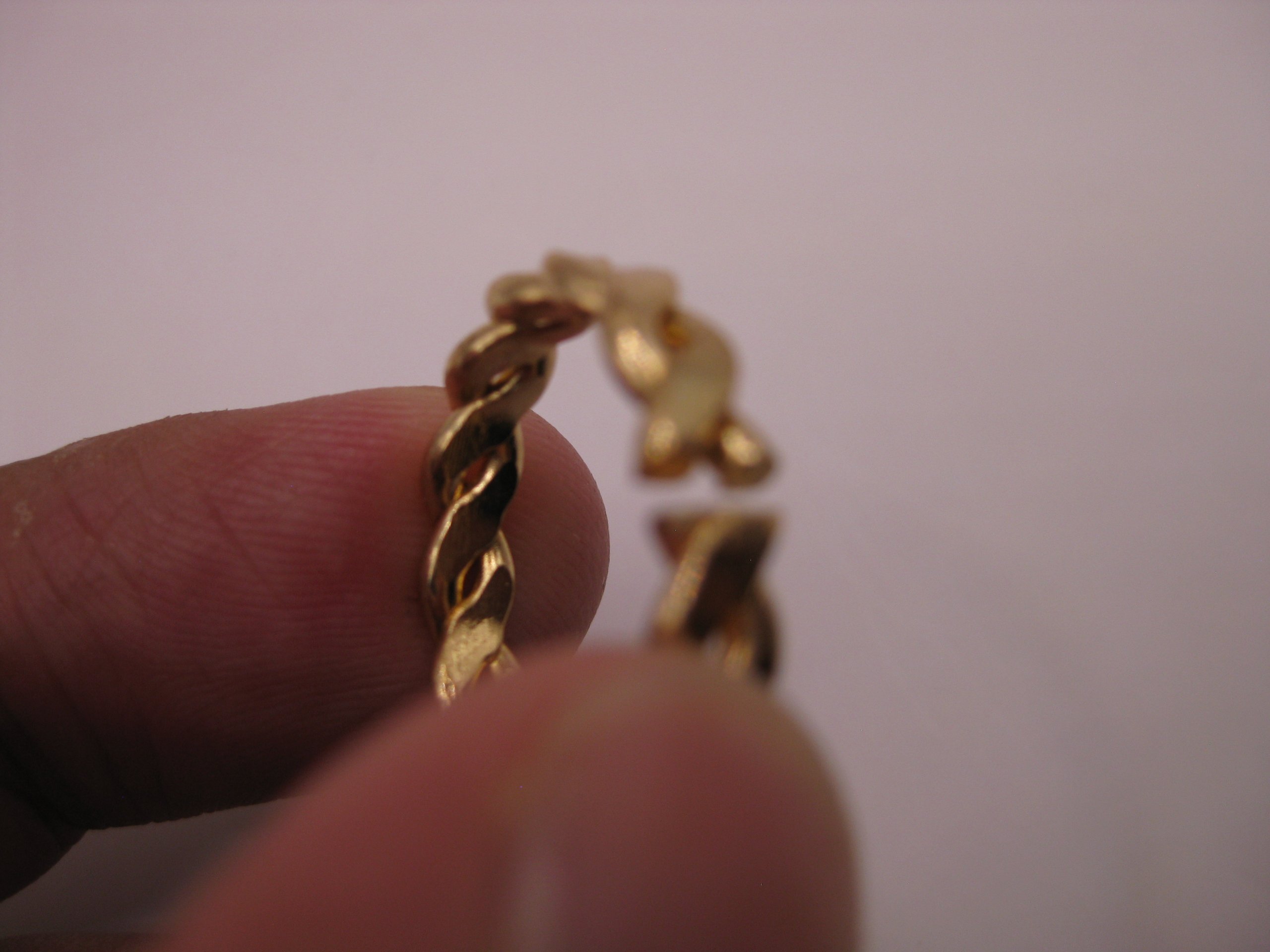 Unbranded Gold Tone Braided Ring One Size image 9