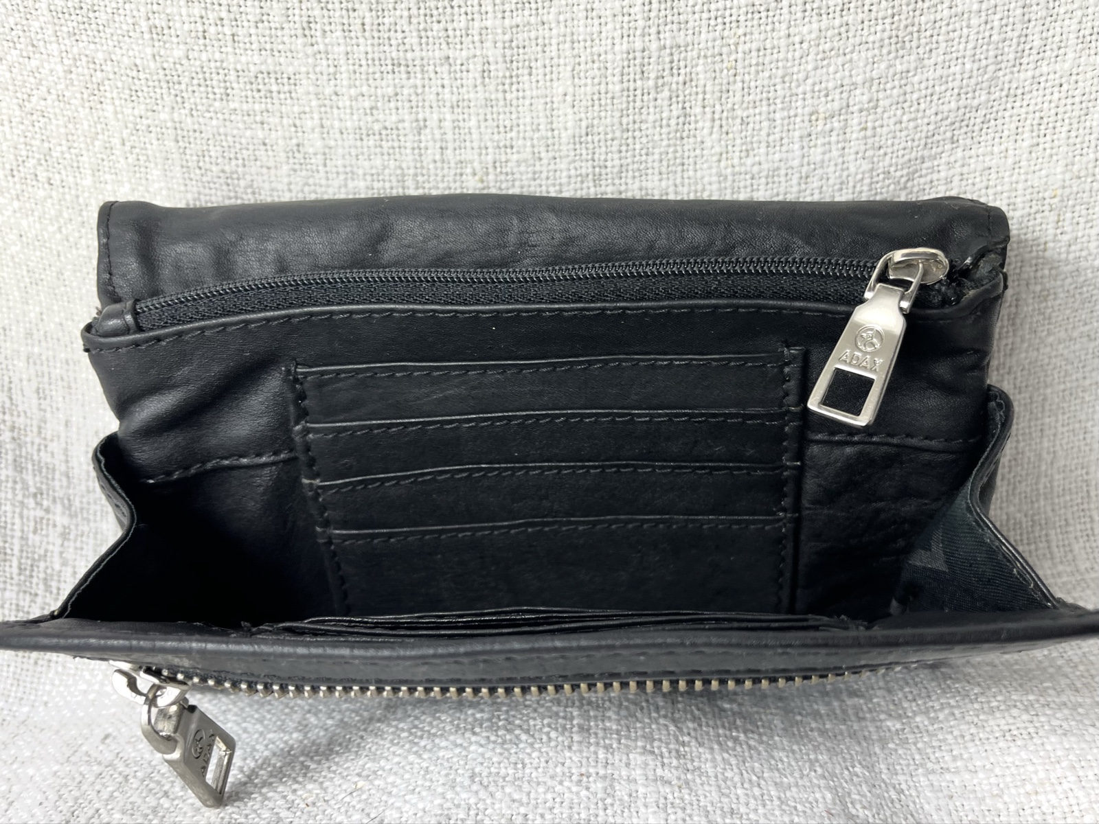 Adax soft leather wallet Echtleder Geldbörse scandi minimalist quiet luxury image 6