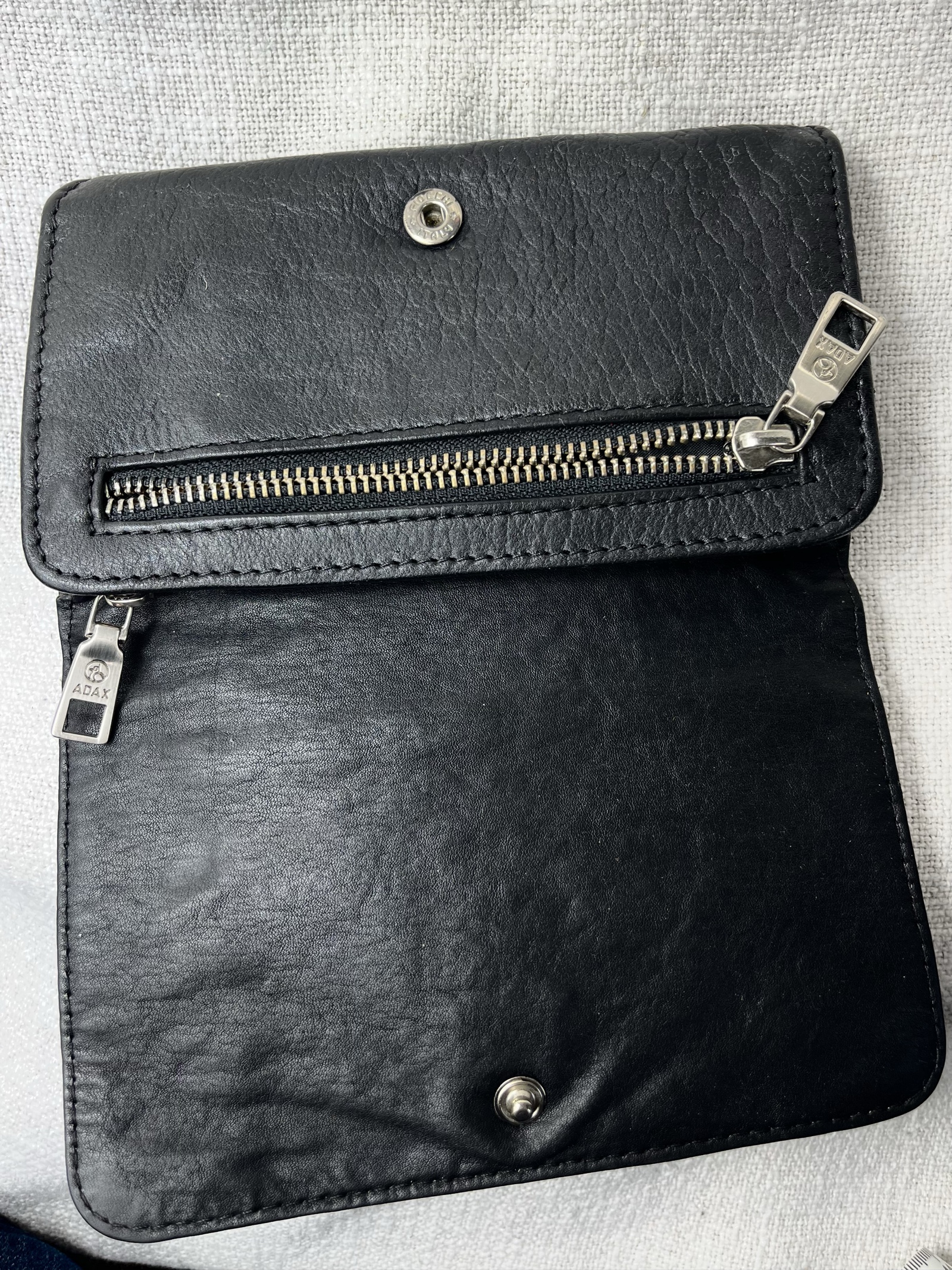 Adax soft leather wallet Echtleder Geldbörse scandi minimalist quiet luxury image 4