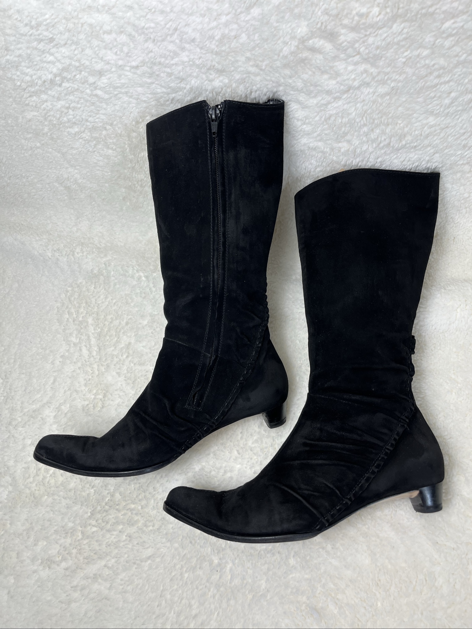Henry Beguelin real leather Mid-Calf Boots pointed toe suede 37 Luxus shoes image 3