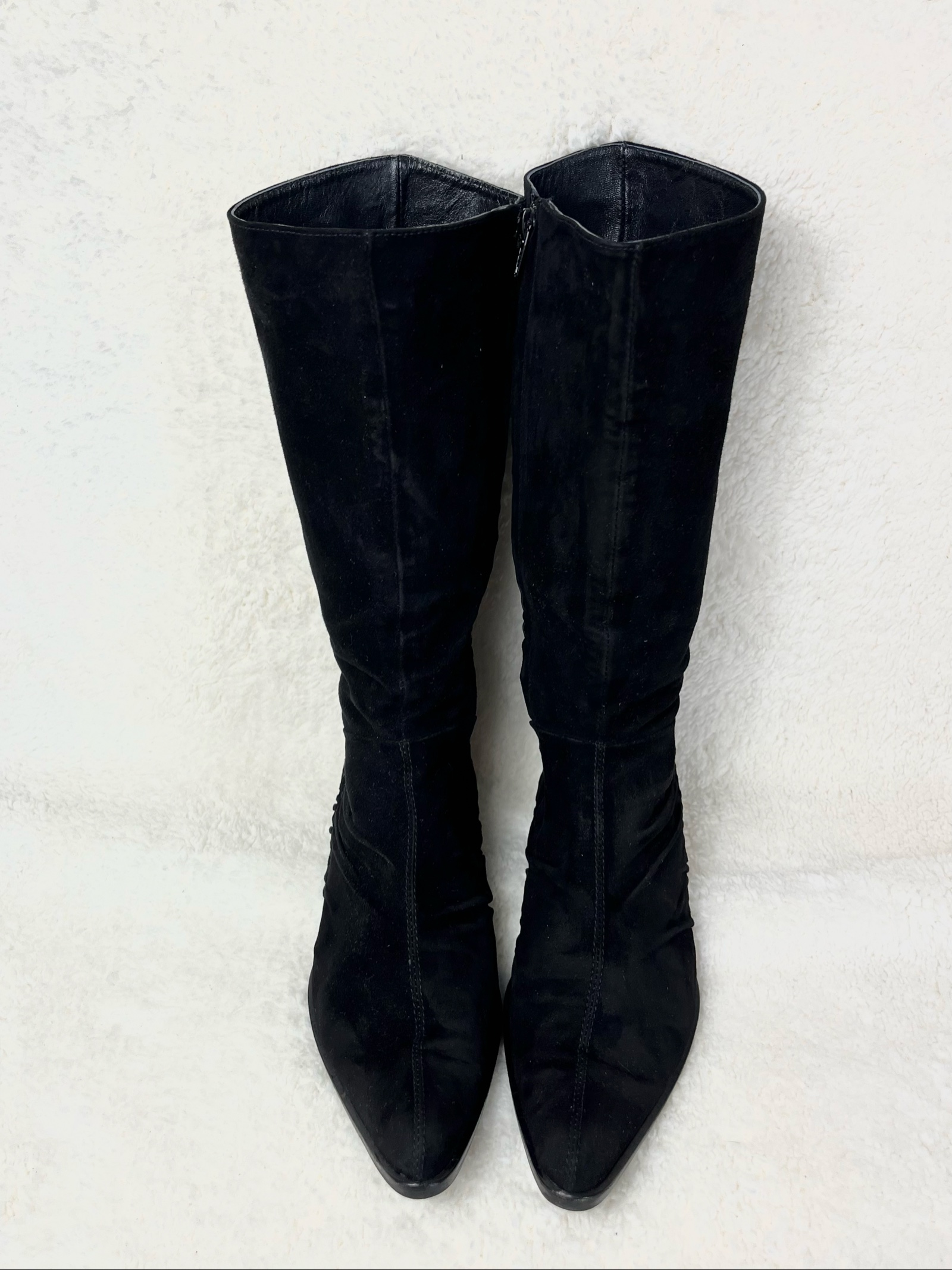 Henry Beguelin real leather Mid-Calf Boots pointed toe suede 37 Luxus shoes image 4