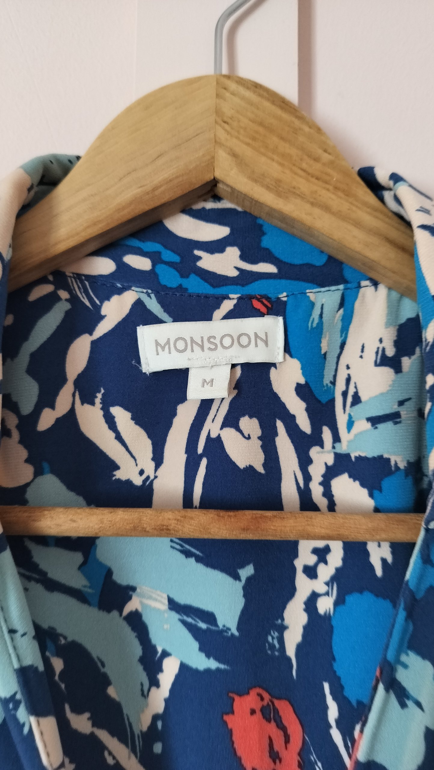 Monsoon Blue Multi Sleeveless Print Top Medium image 5