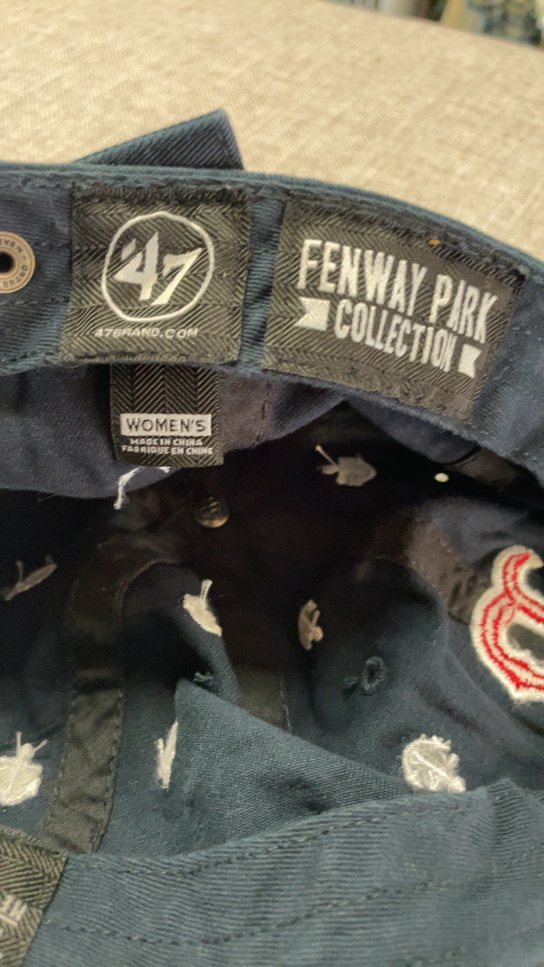 47 Brand Women's Navy Boston Red Sox Anchor Embroidered Cap image 4