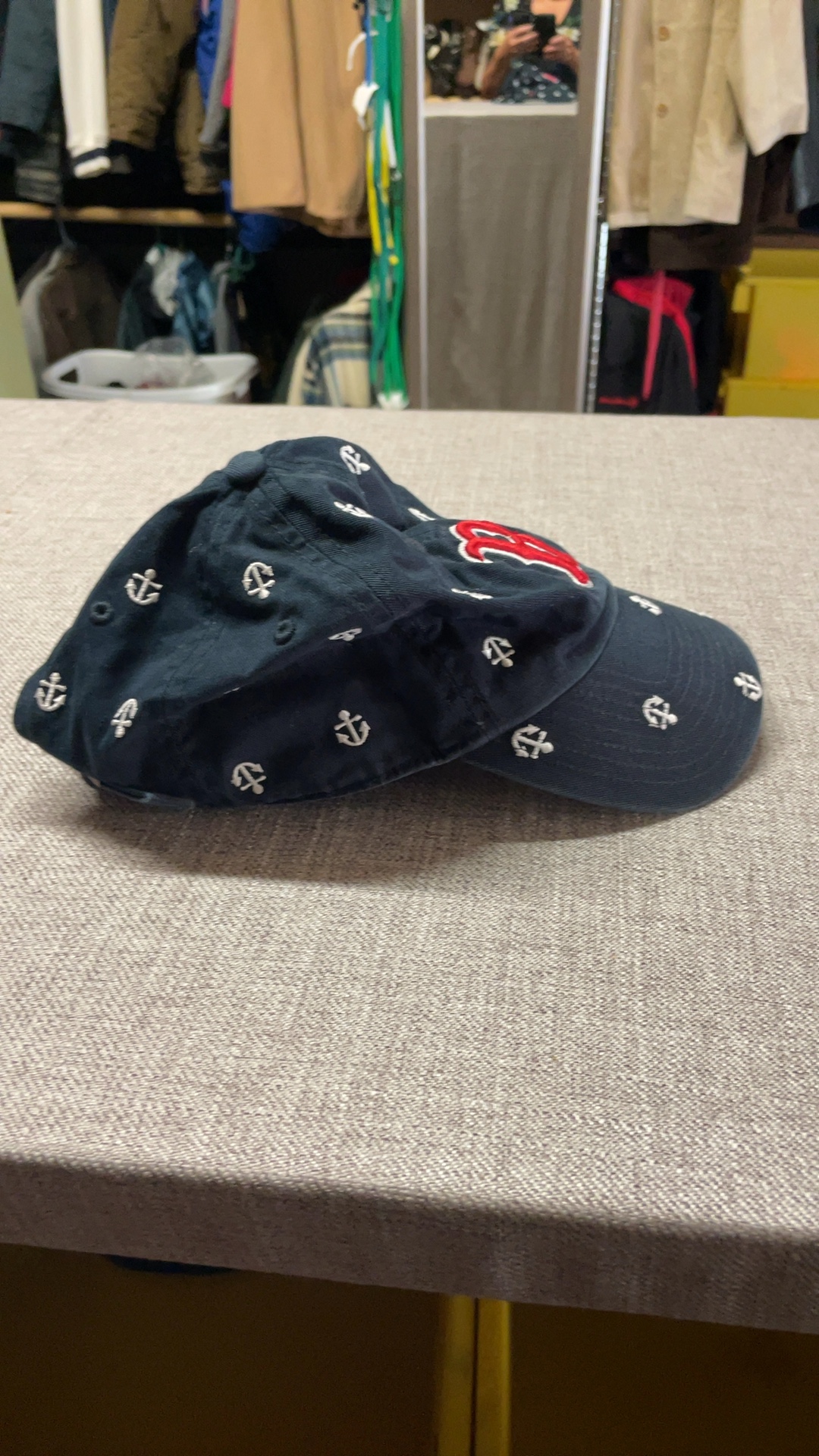47 Brand Women's Navy Boston Red Sox Anchor Embroidered Cap image 7