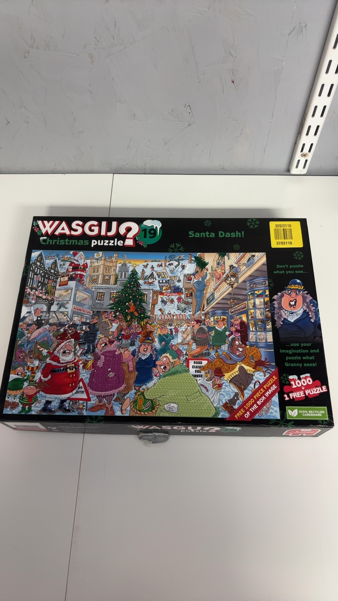 Jumbo Wasgij 19 Christmas Puzzle Santa Dash 1000 Pieces