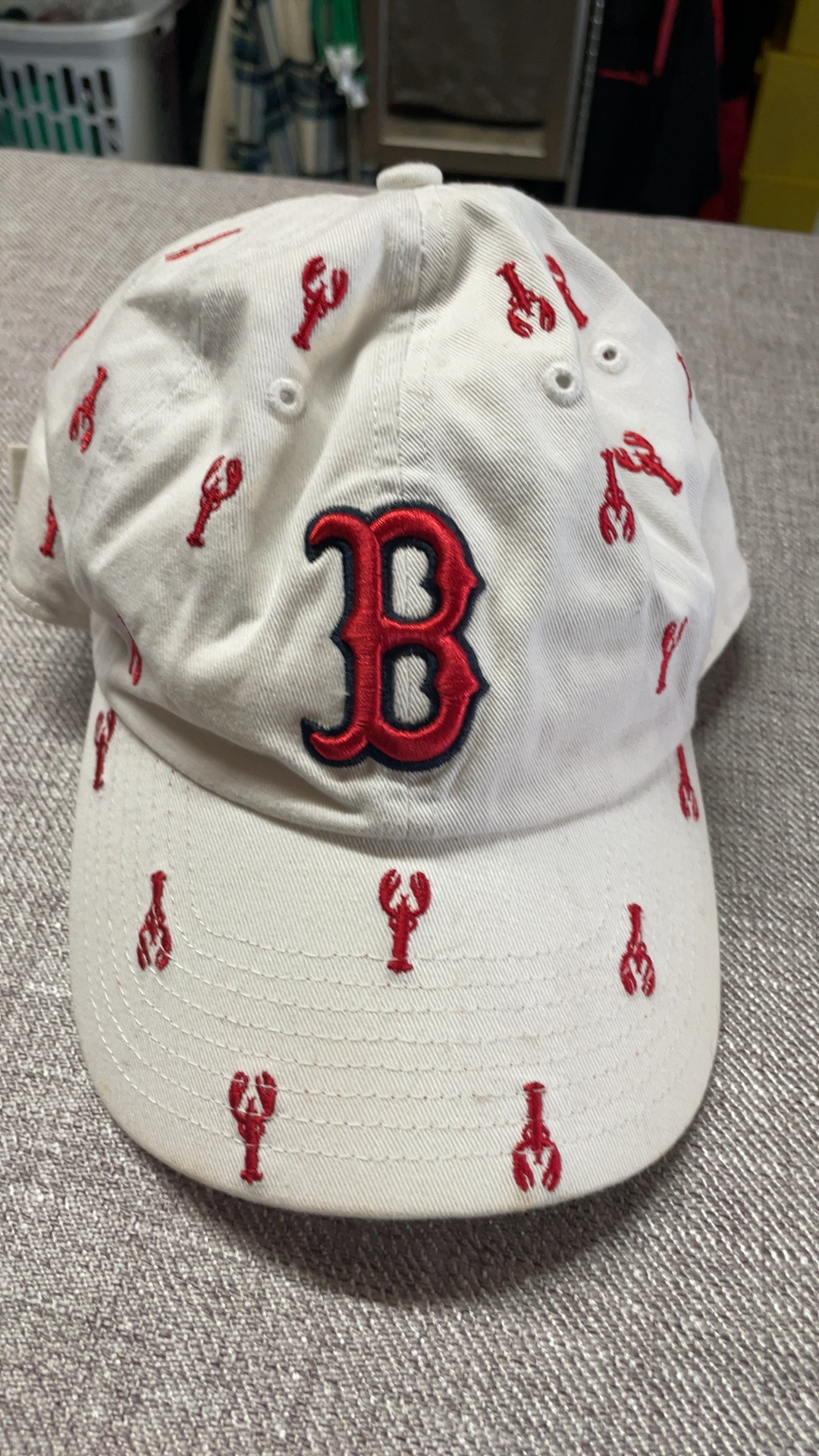 47 Brand Women White & Red Fenway Park Boston Red Sox Baseball Cap 100% Cotton